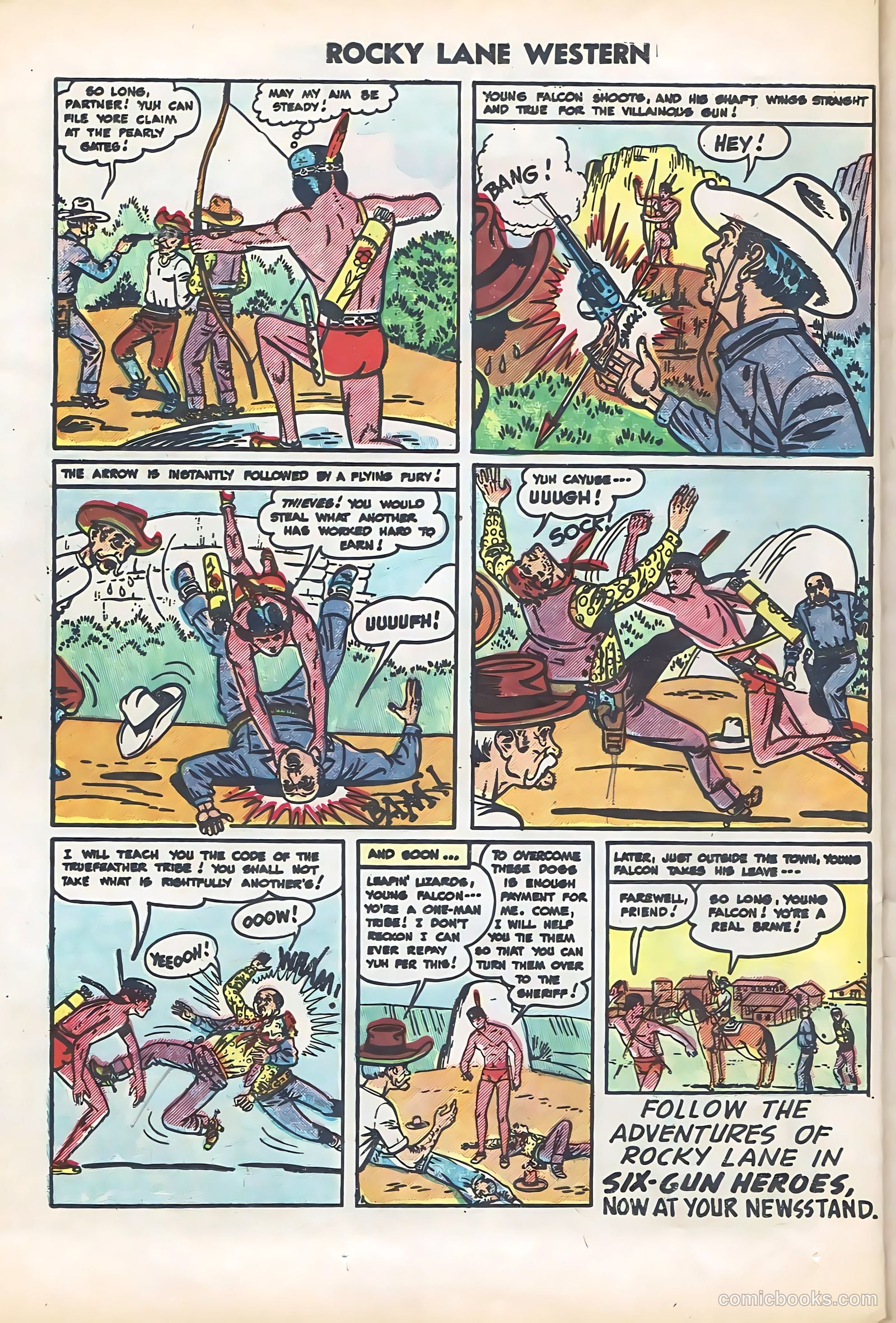 Rocky Lane Western #61 (1954) — page 24 of 36