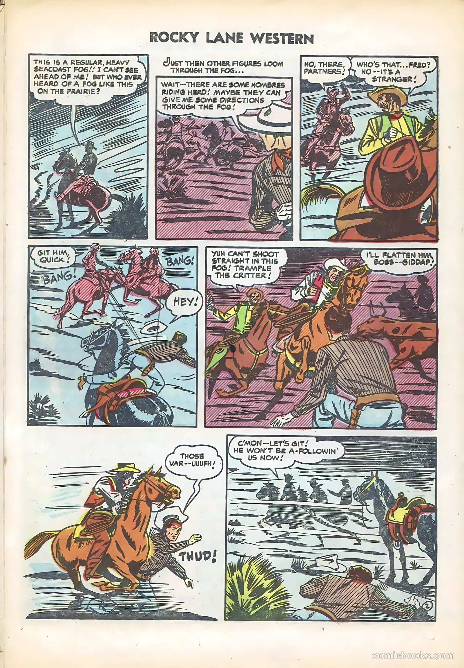Rocky Lane Western #61 (1954) — page 26 of 36