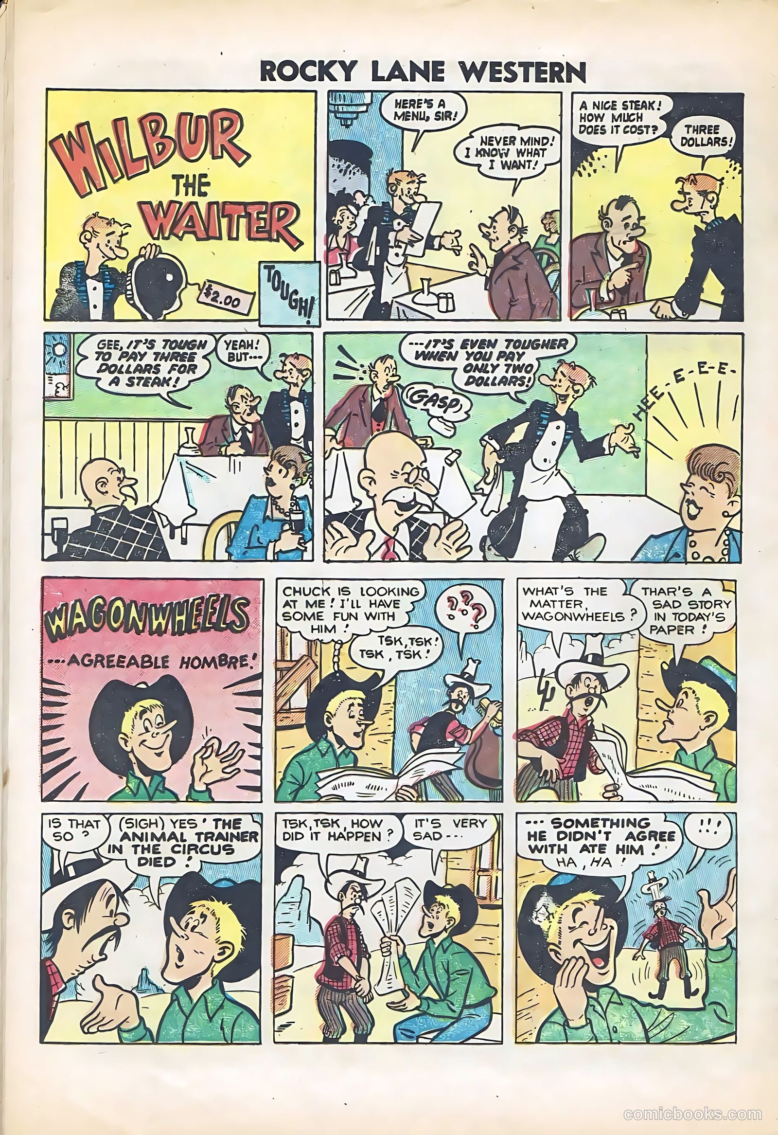Rocky Lane Western #61 (1954) — page 32 of 36