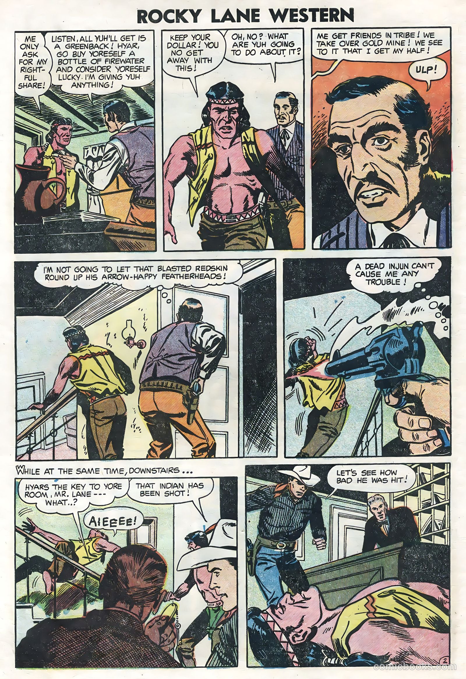 Rocky Lane Western #62 (1954) — page 4 of 36