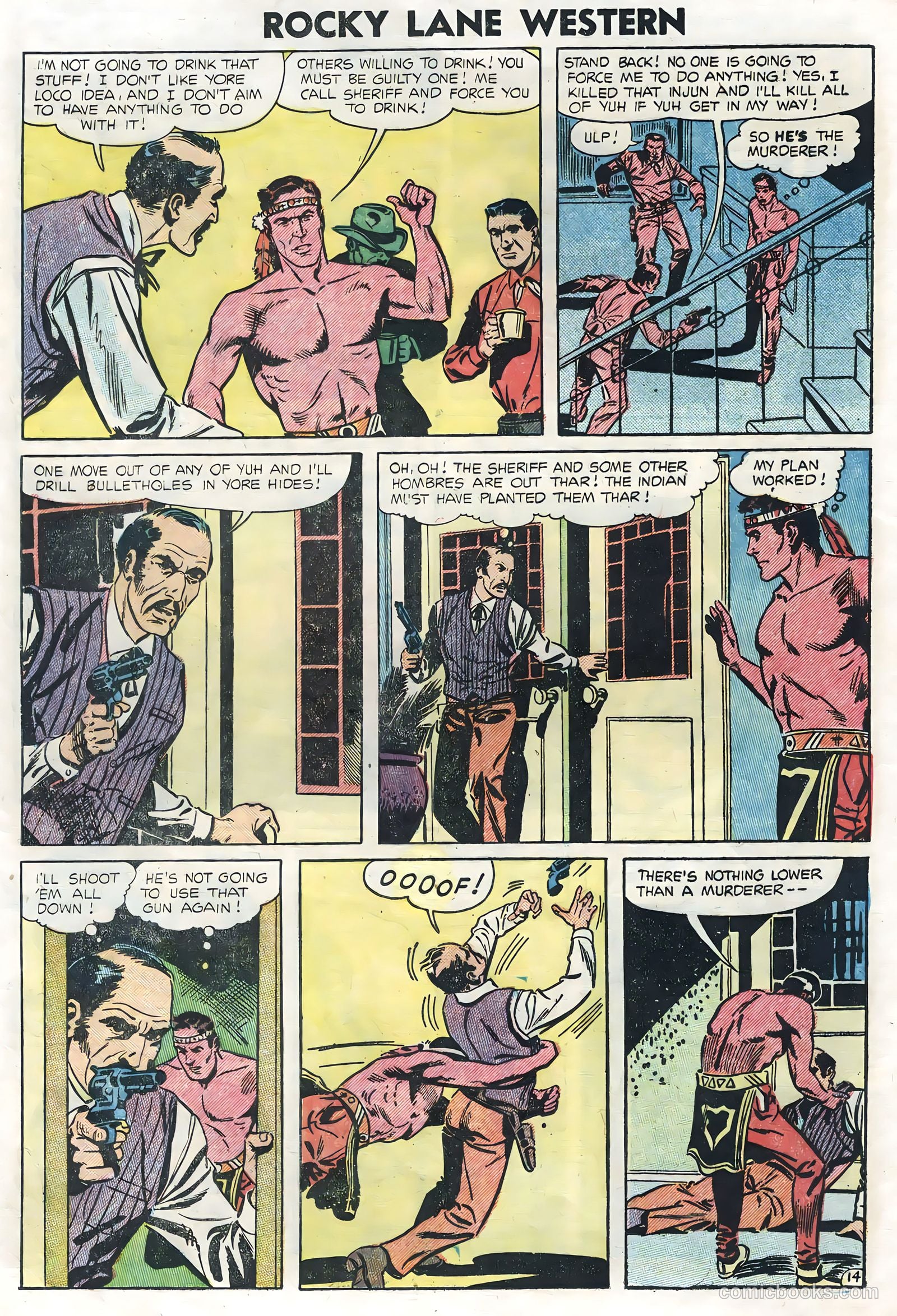 Rocky Lane Western #62 (1954) — page 16 of 36
