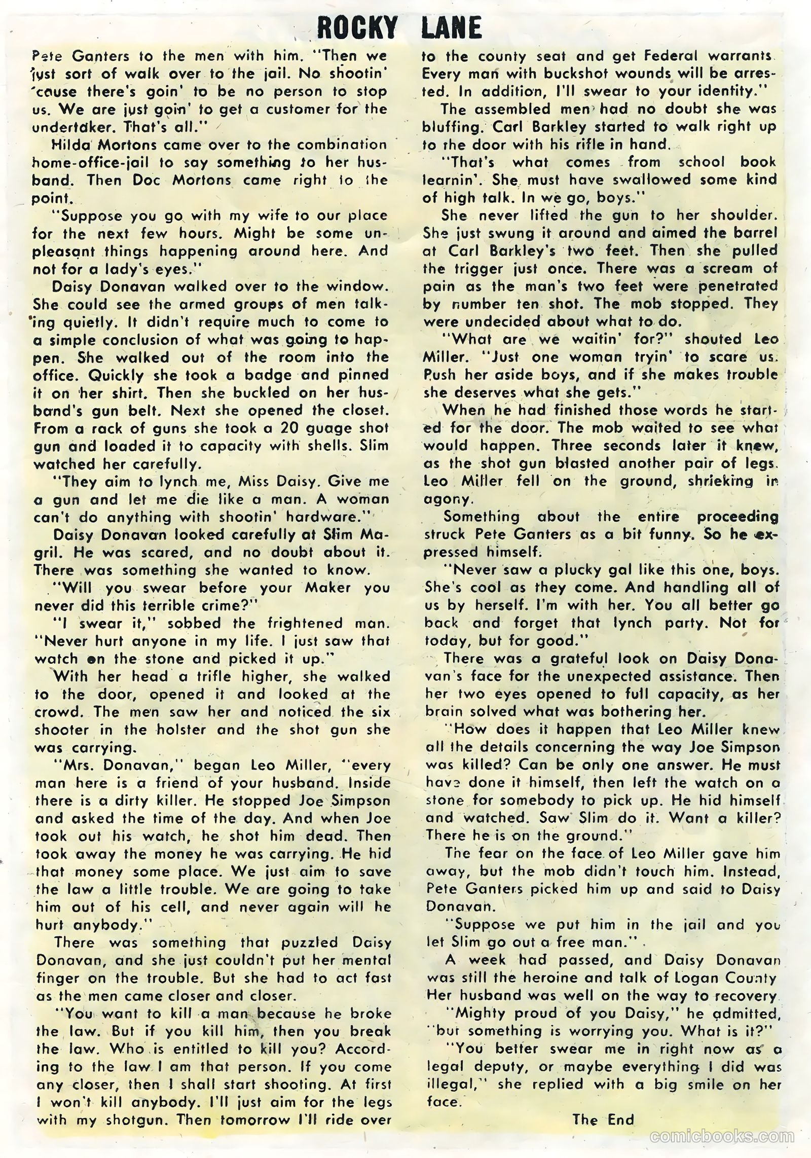 Rocky Lane Western #62 (1954) — page 19 of 36