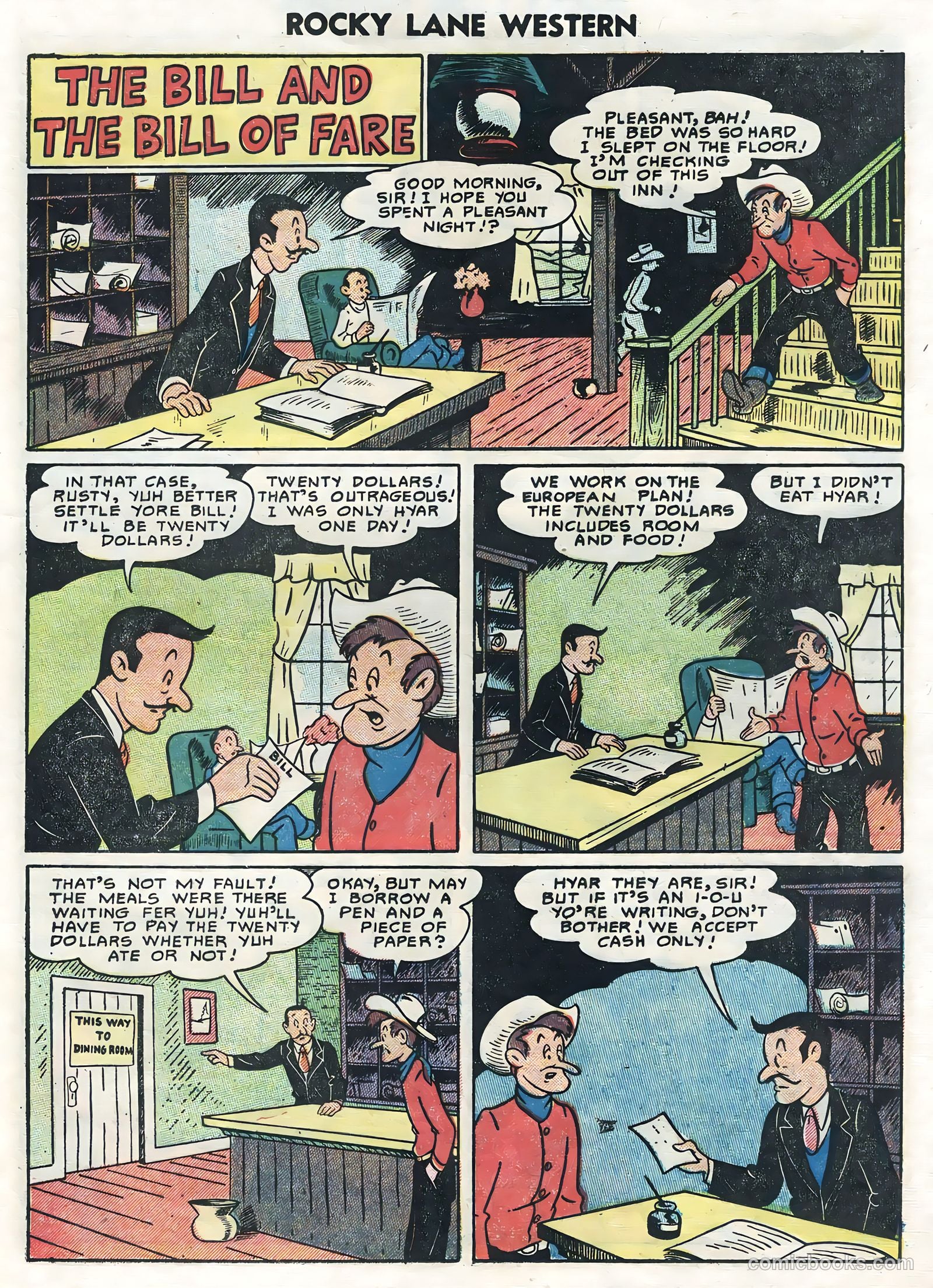 Rocky Lane Western #62 (1954) — page 21 of 36