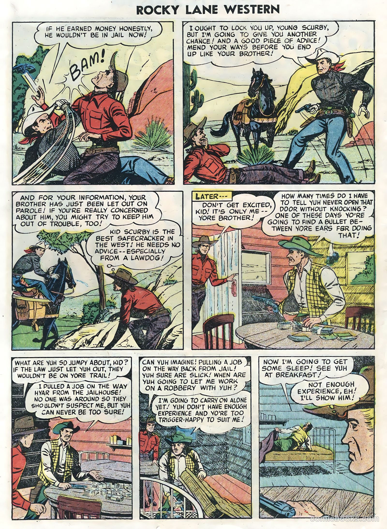 Rocky Lane Western #62 (1954) — page 26 of 36
