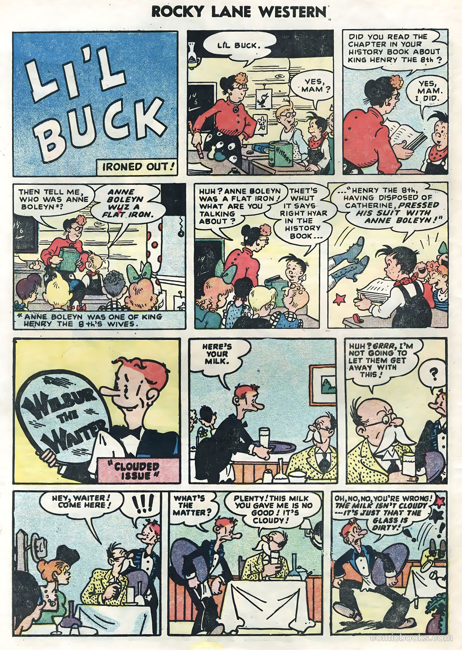 Rocky Lane Western #62 (1954) — page 32 of 36
