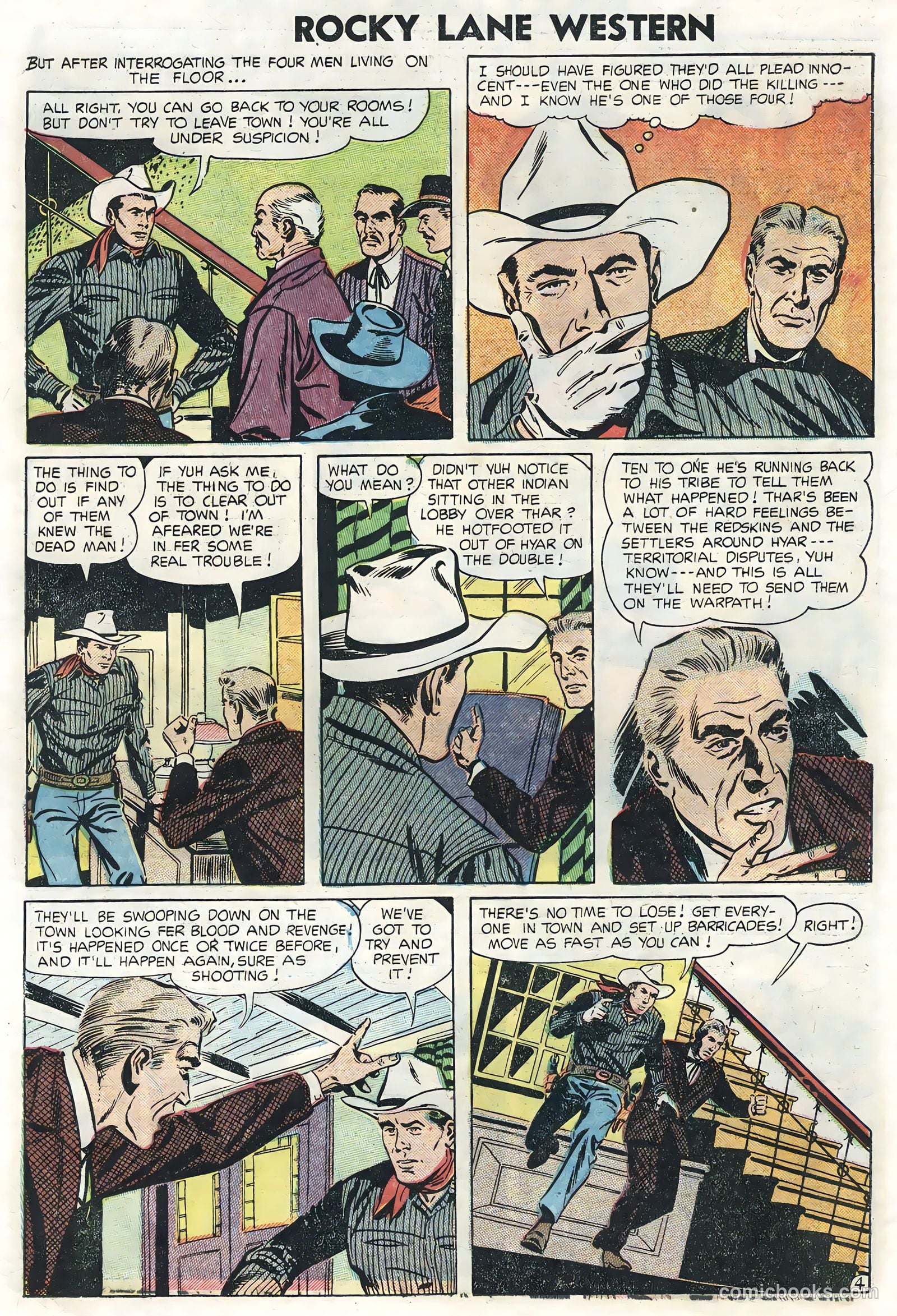 Rocky Lane Western #62 (1954) — page 6 of 36