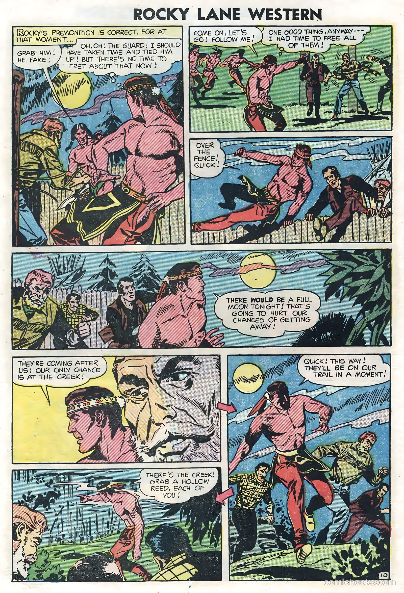 Rocky Lane Western #62 (1954) — page 12 of 36