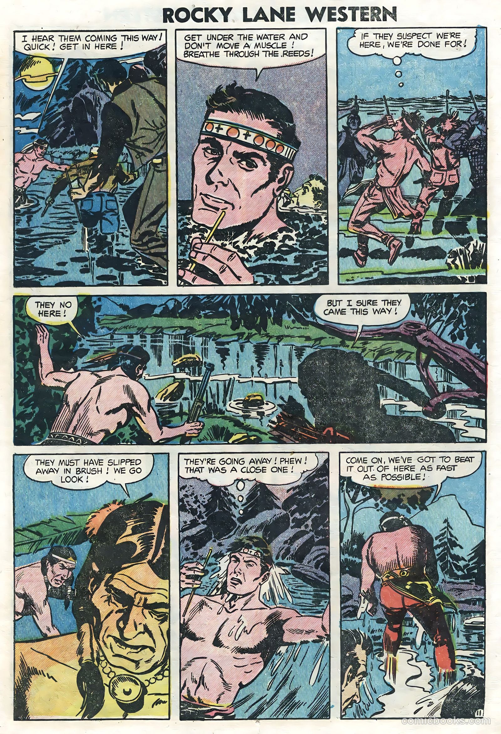 Rocky Lane Western #62 (1954) — page 13 of 36