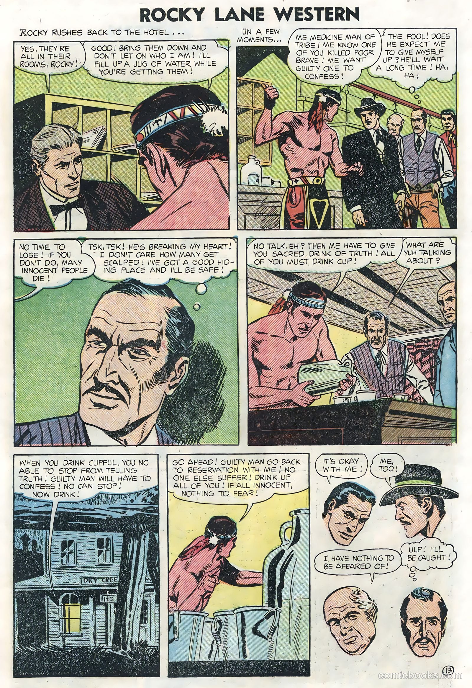 Rocky Lane Western #62 (1954) — page 15 of 36