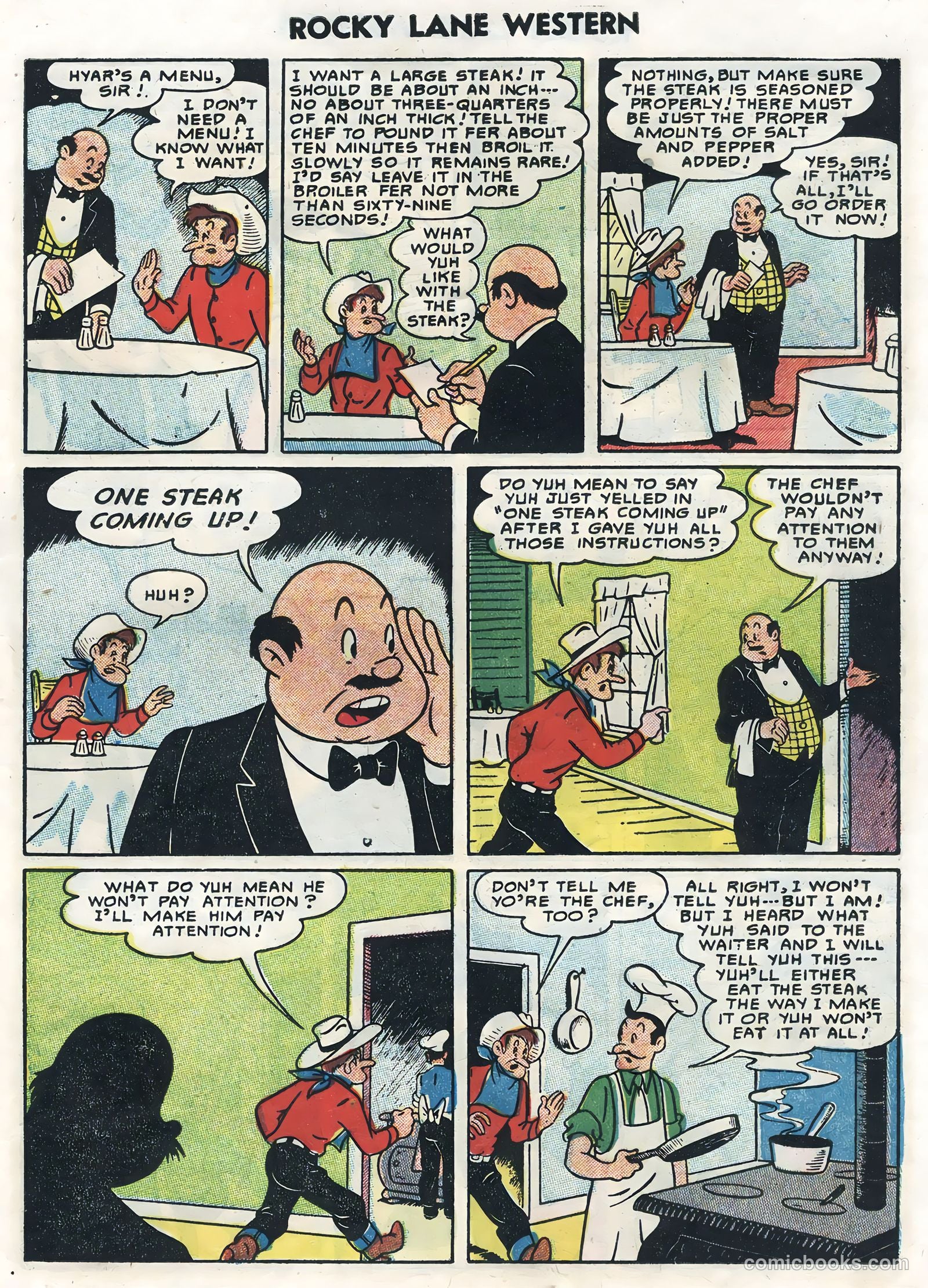 Rocky Lane Western #62 (1954) — page 23 of 36