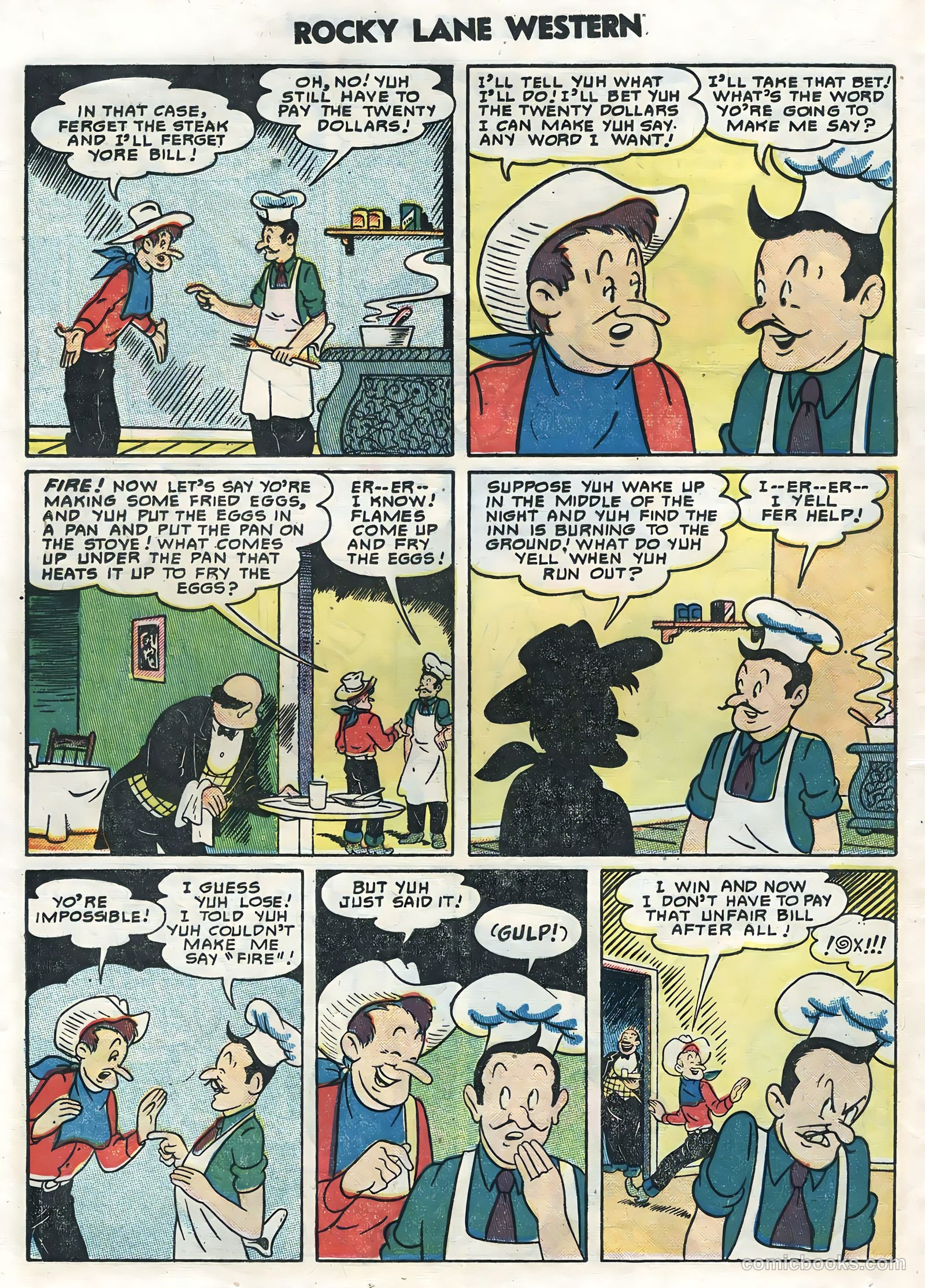 Rocky Lane Western #62 (1954) — page 24 of 36