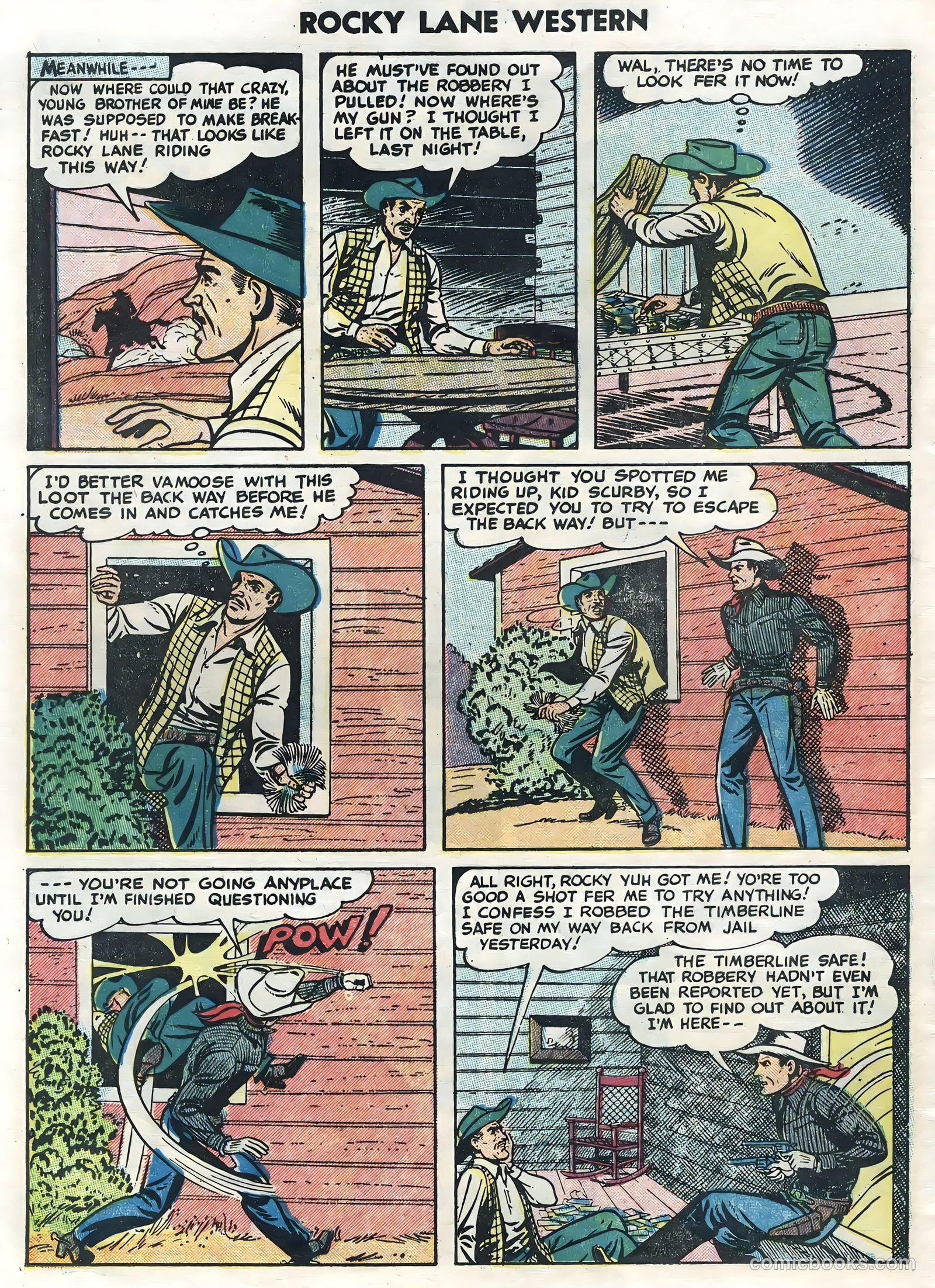 Rocky Lane Western #62 (1954) — page 28 of 36