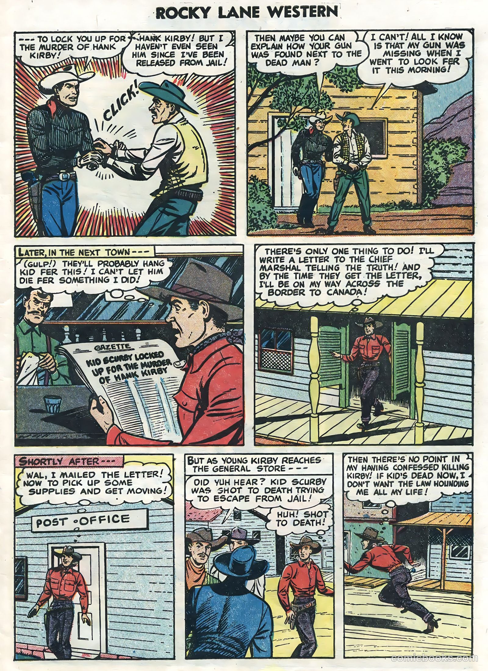 Rocky Lane Western #62 (1954) — page 29 of 36