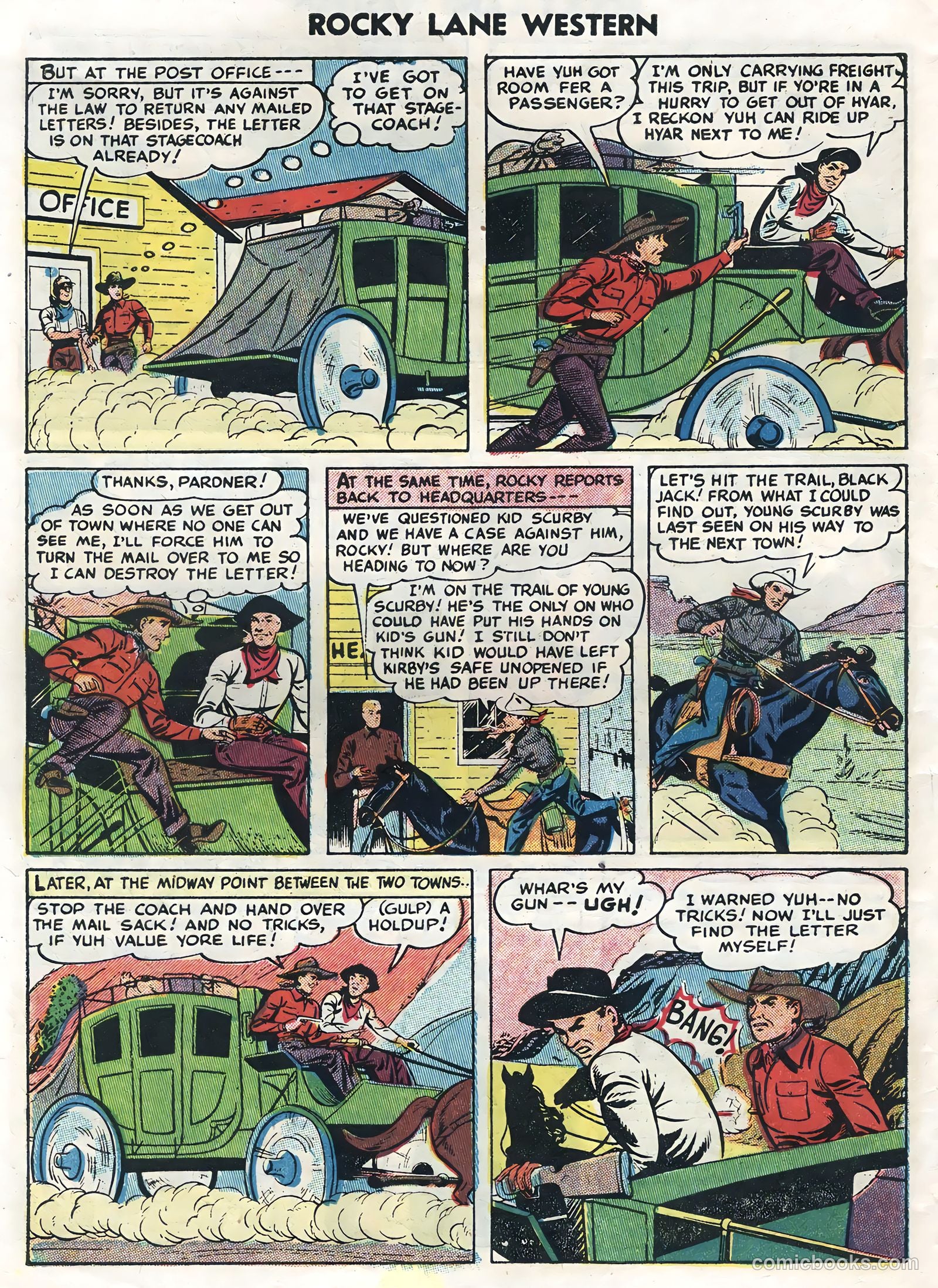 Rocky Lane Western #62 (1954) — page 30 of 36