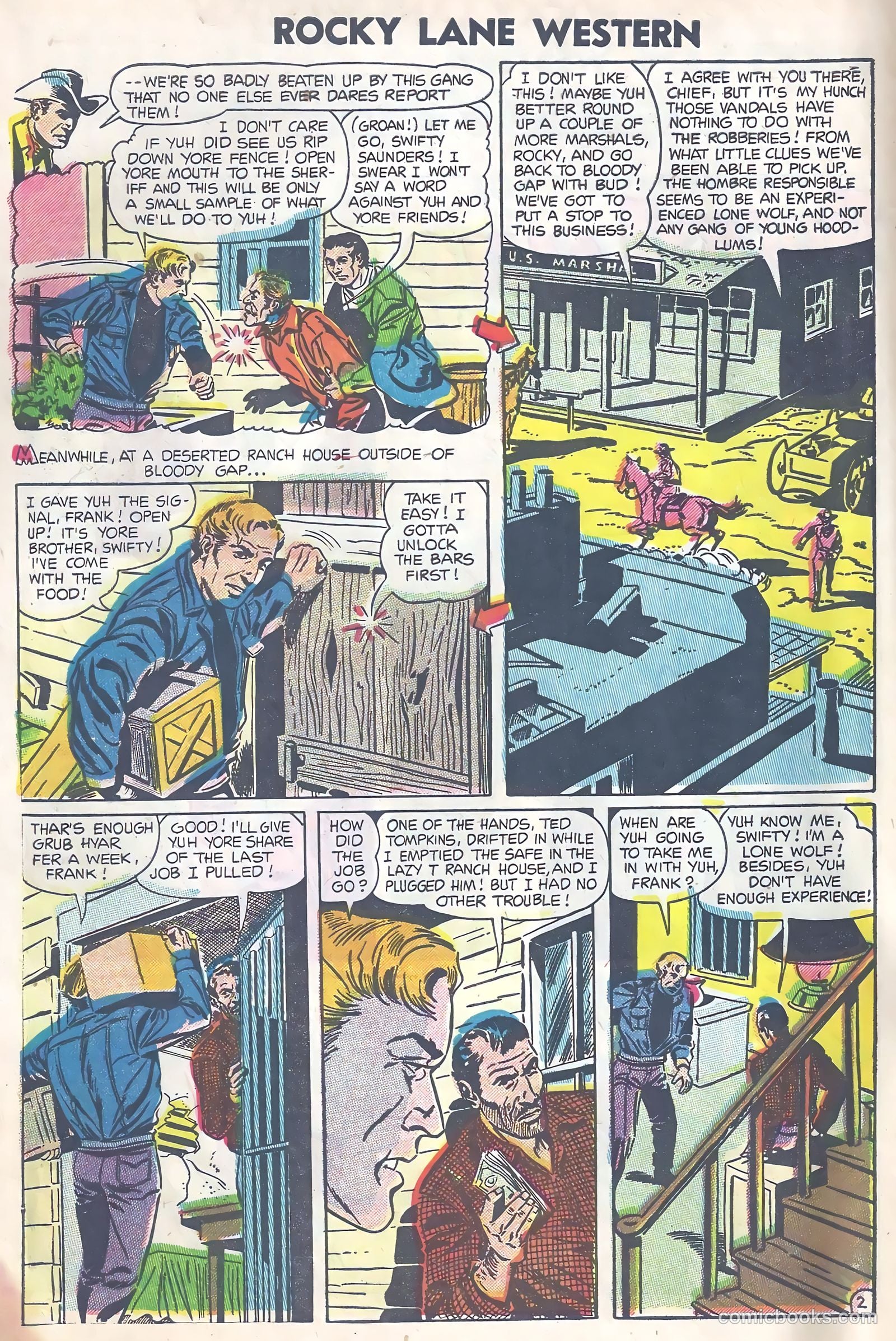 Rocky Lane Western #63 (1954) — page 4 of 36