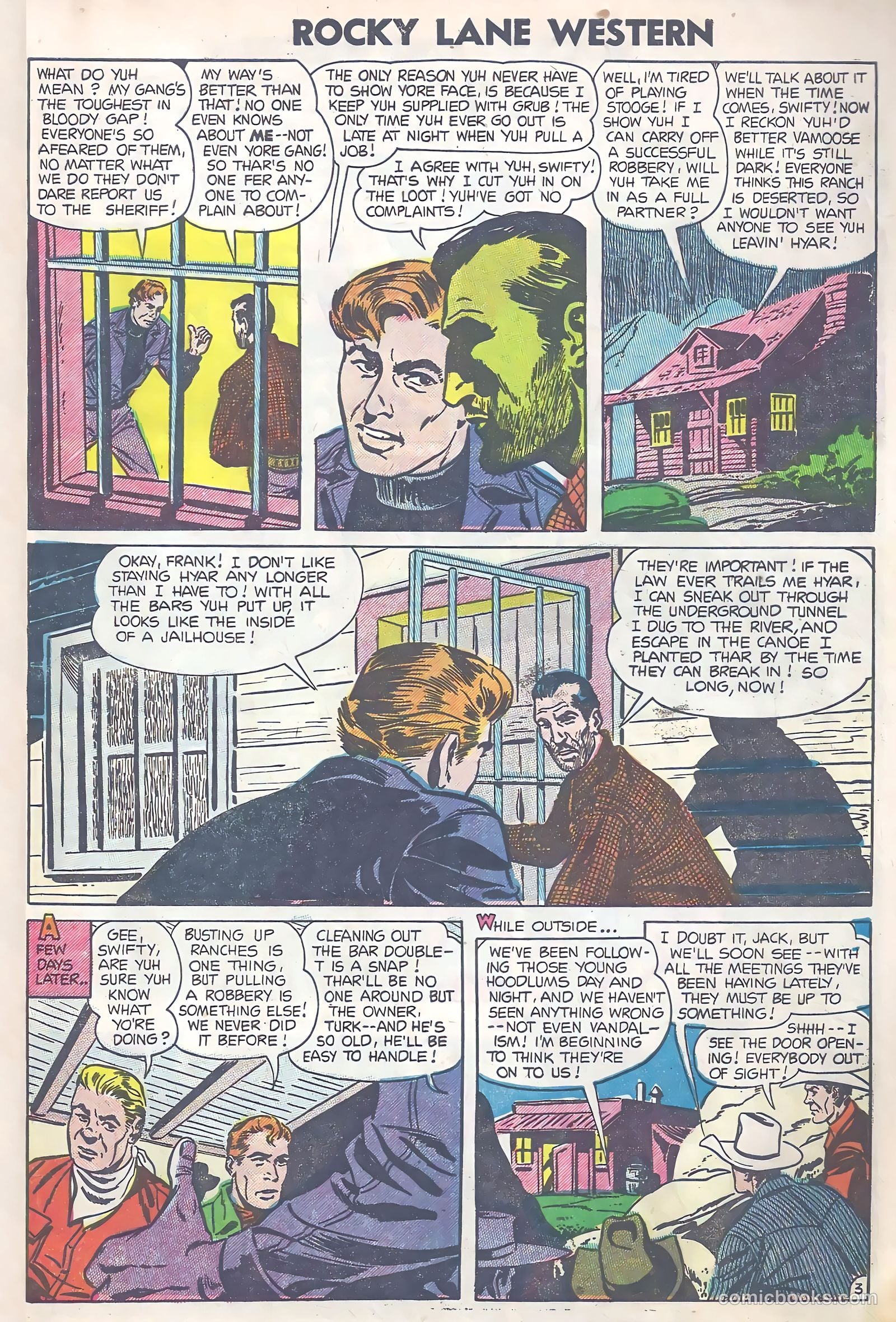 Rocky Lane Western #63 (1954) — page 5 of 36
