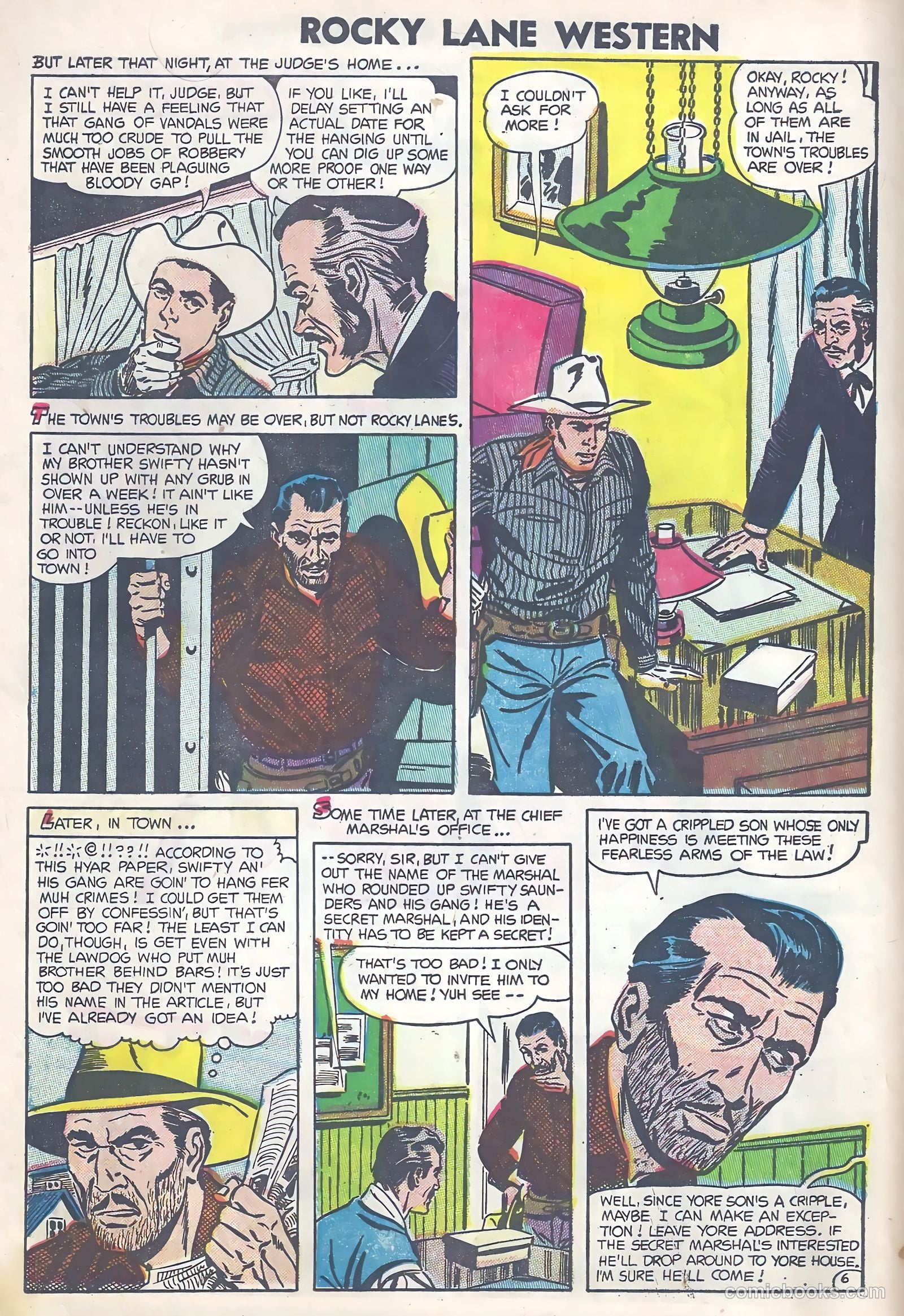 Rocky Lane Western #63 (1954) — page 8 of 36