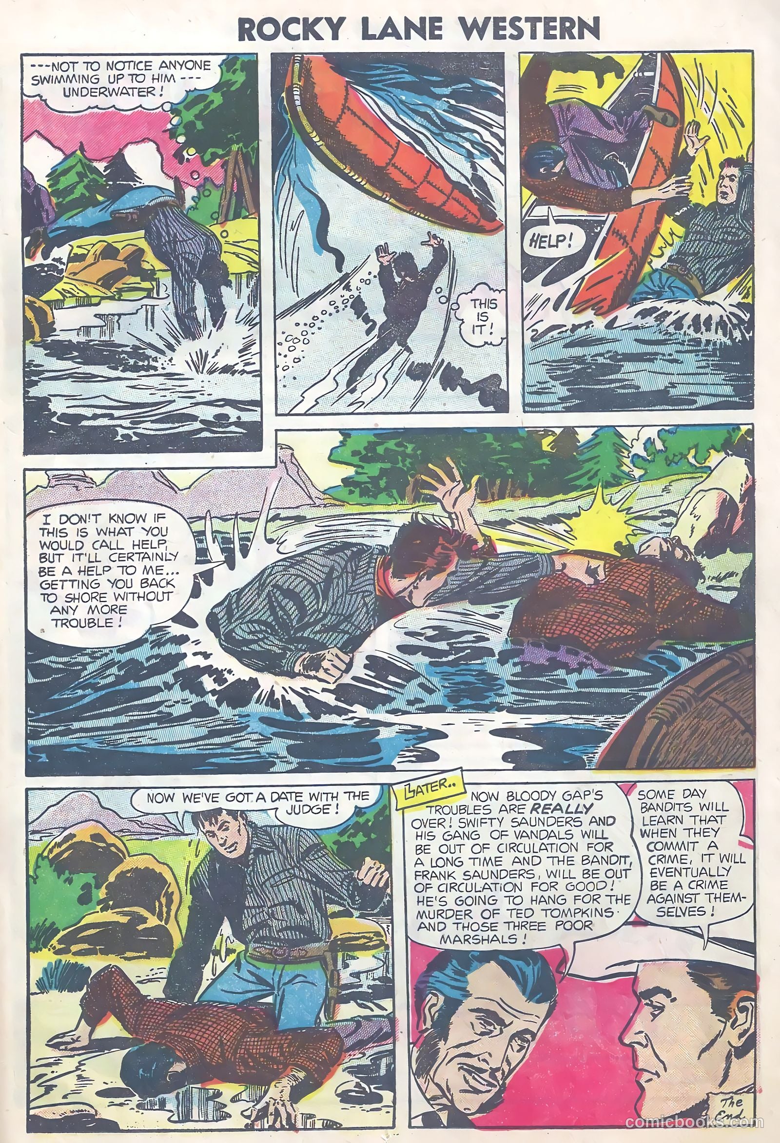 Rocky Lane Western #63 (1954) — page 13 of 36