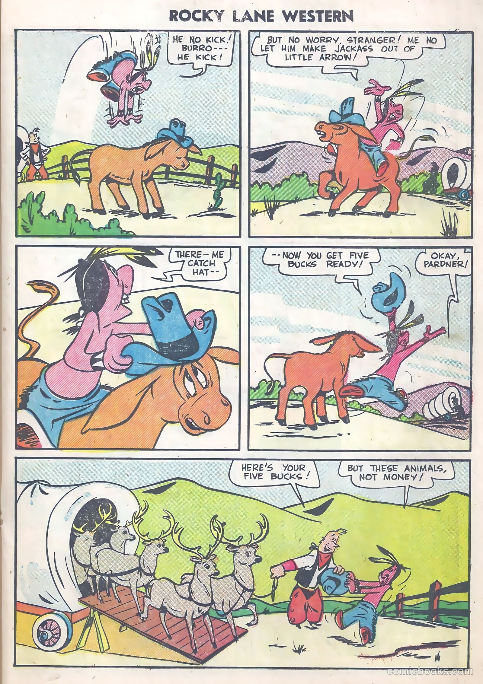 Rocky Lane Western #63 (1954) — page 15 of 36