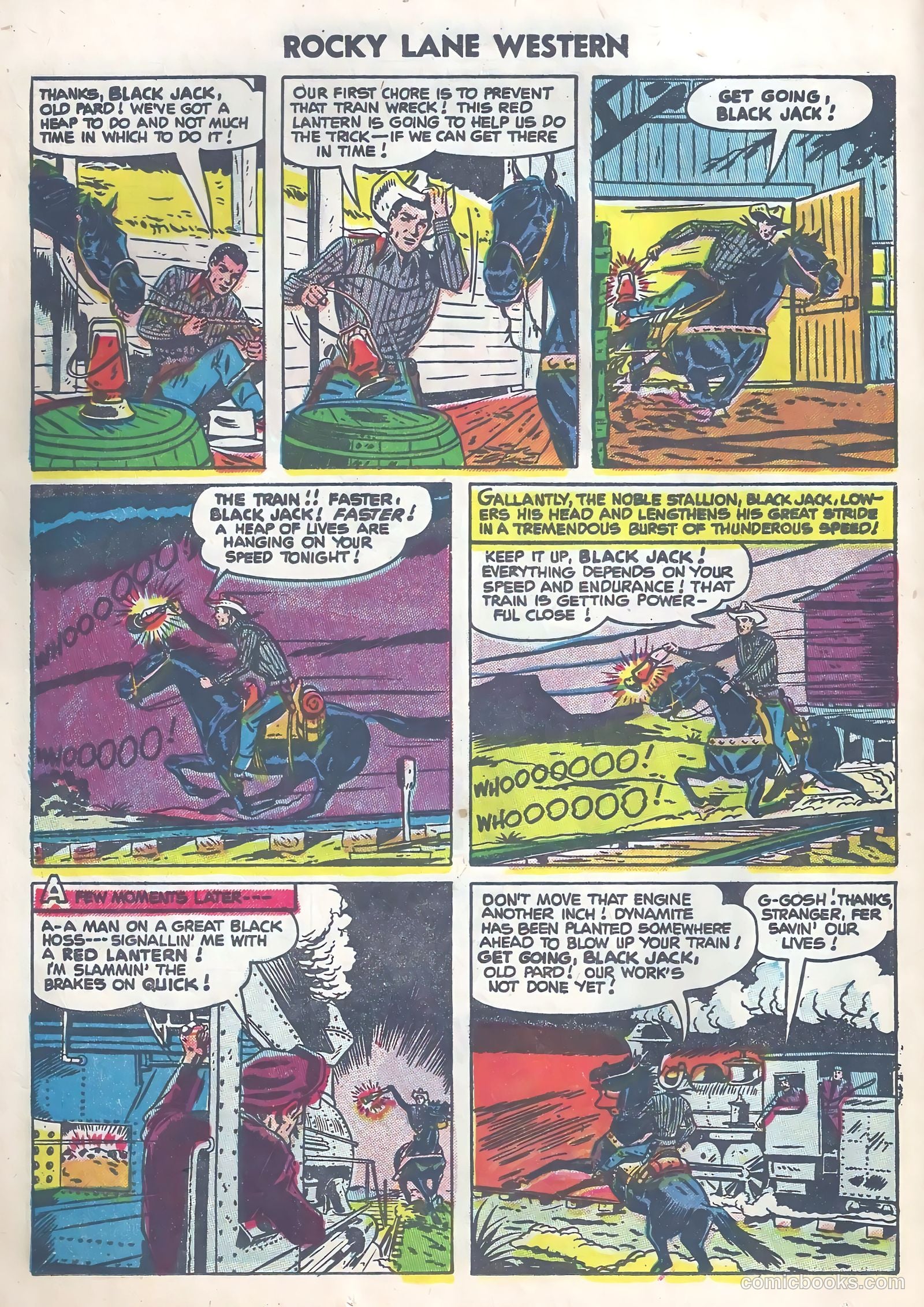 Rocky Lane Western #63 (1954) — page 24 of 36