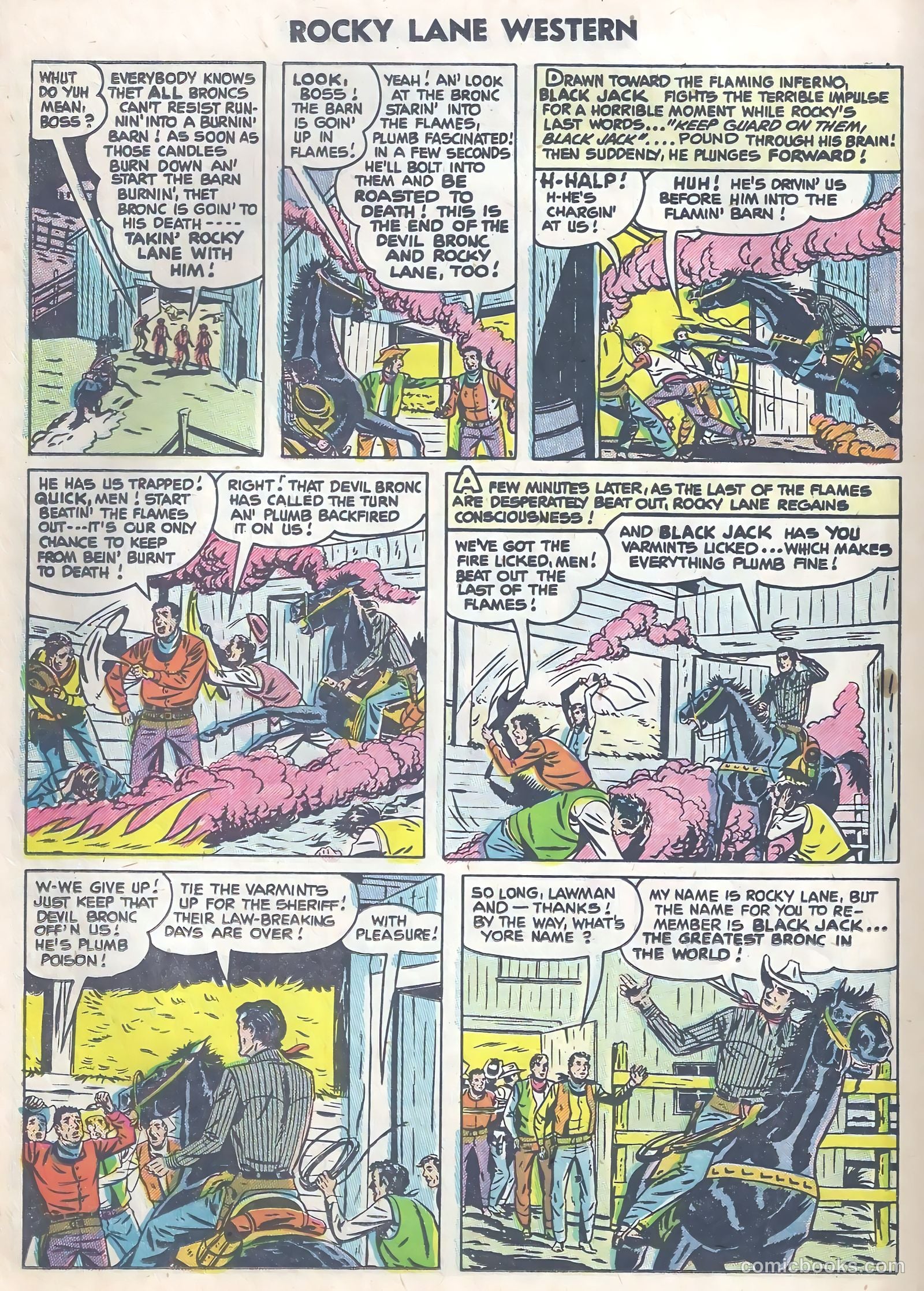 Rocky Lane Western #63 (1954) — page 26 of 36