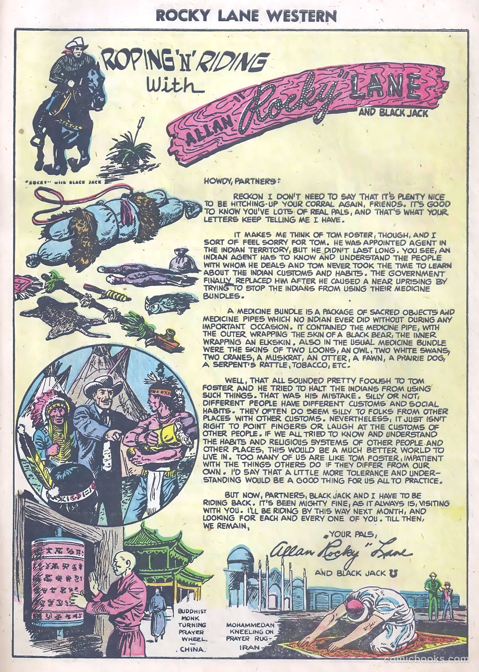 Rocky Lane Western #63 (1954) — page 27 of 36