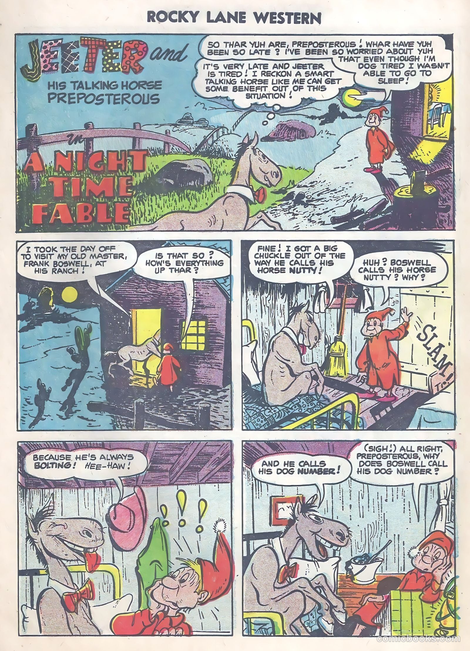 Rocky Lane Western #63 (1954) — page 28 of 36