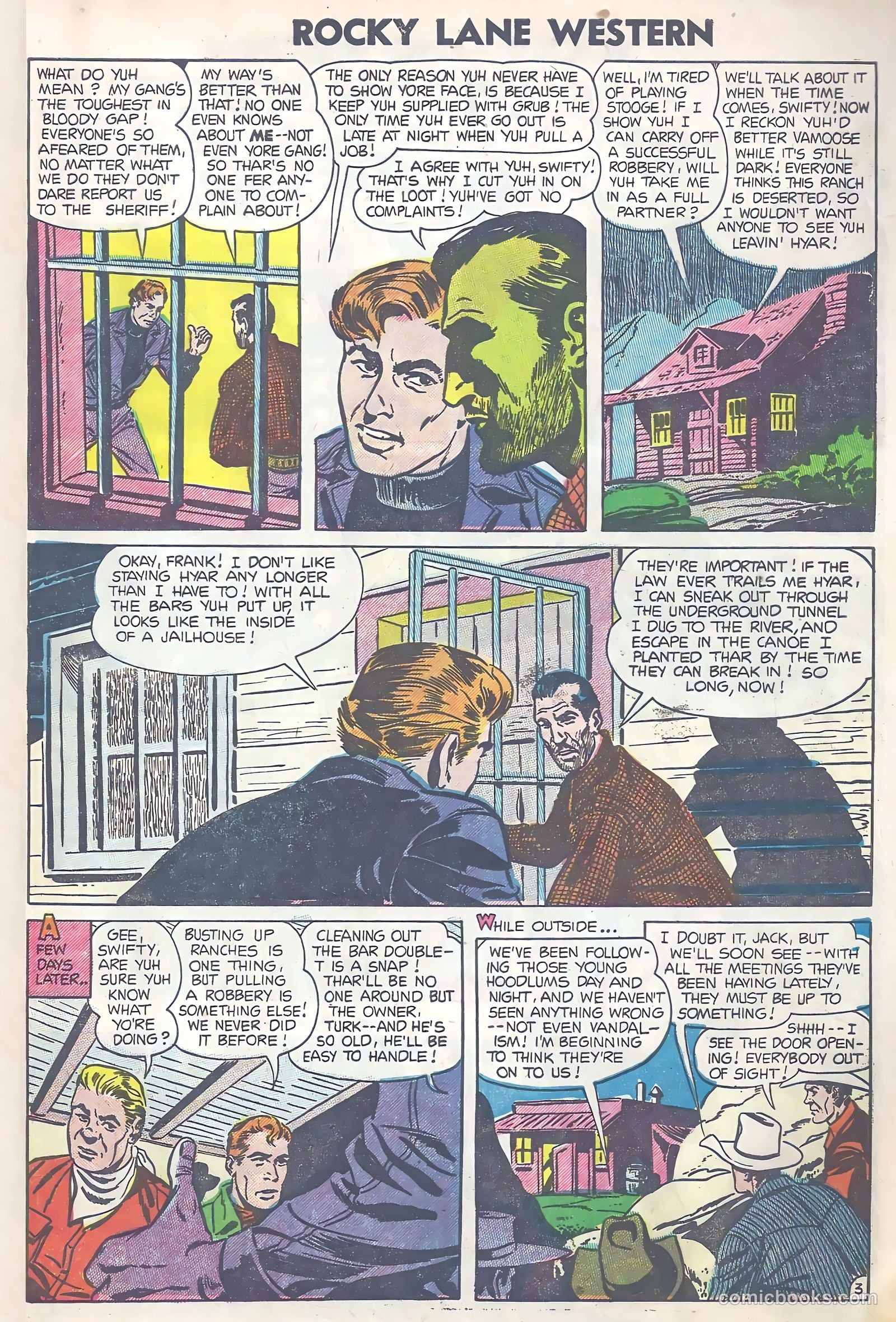 Rocky Lane Western #63 (1954) — page 5 of 37
