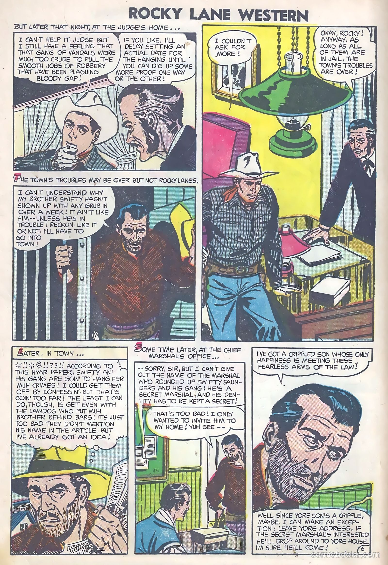 Rocky Lane Western #63 (1954) — page 8 of 37