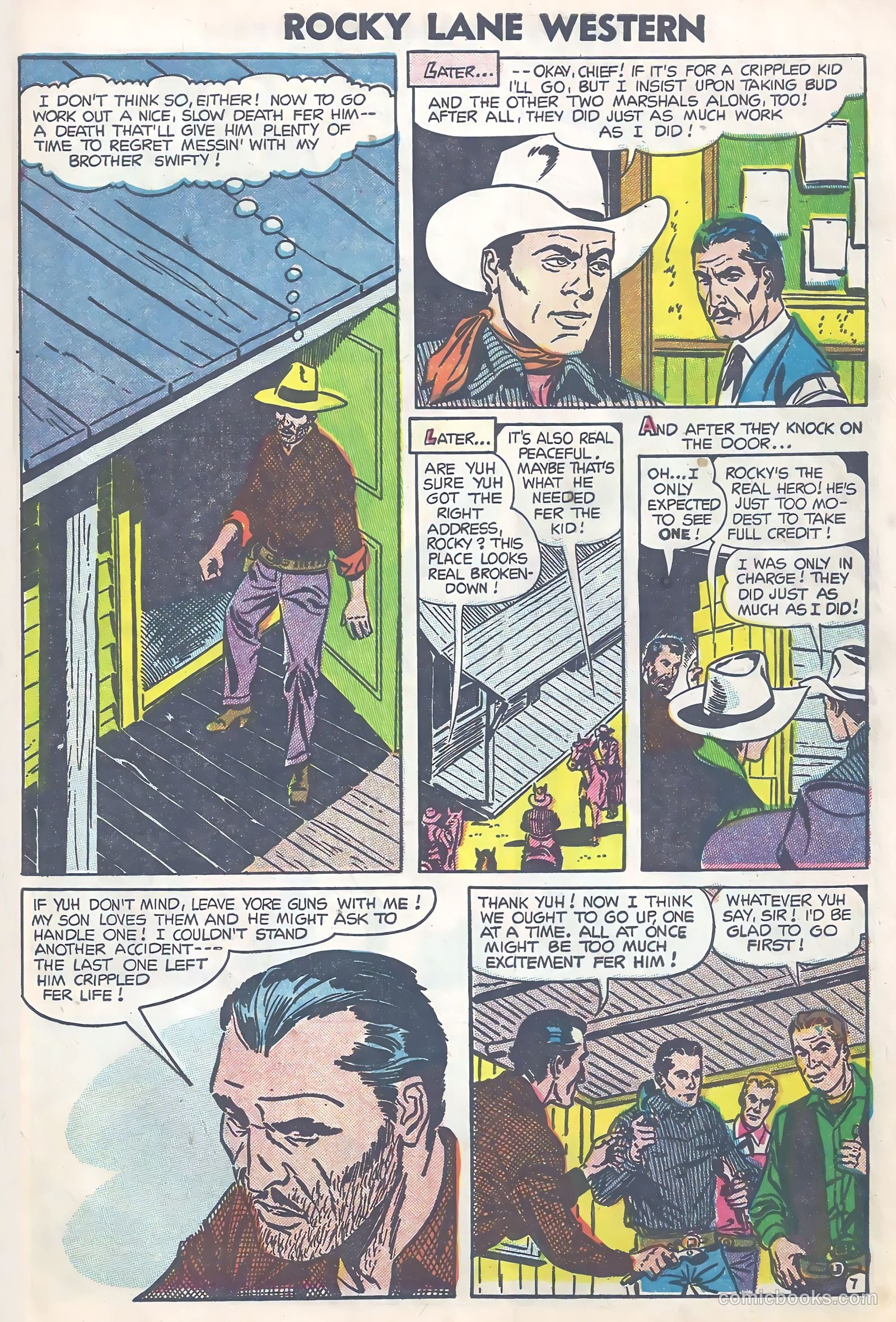 Rocky Lane Western #63 (1954) — page 9 of 37