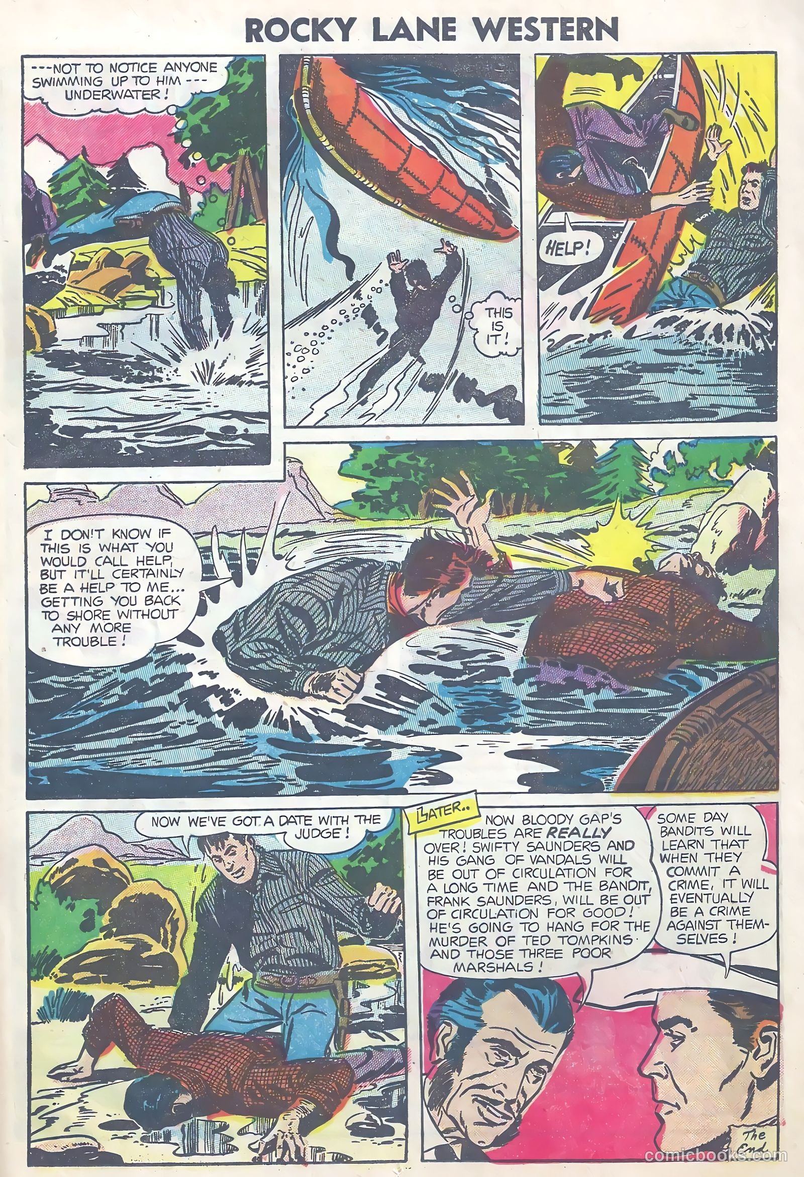 Rocky Lane Western #63 (1954) — page 13 of 37
