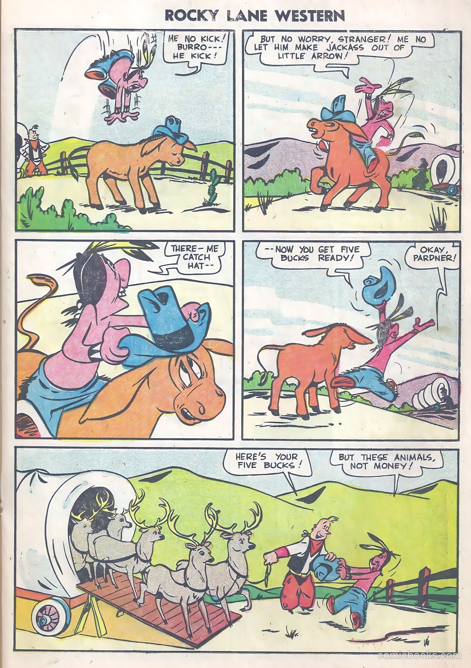 Rocky Lane Western #63 (1954) — page 15 of 37