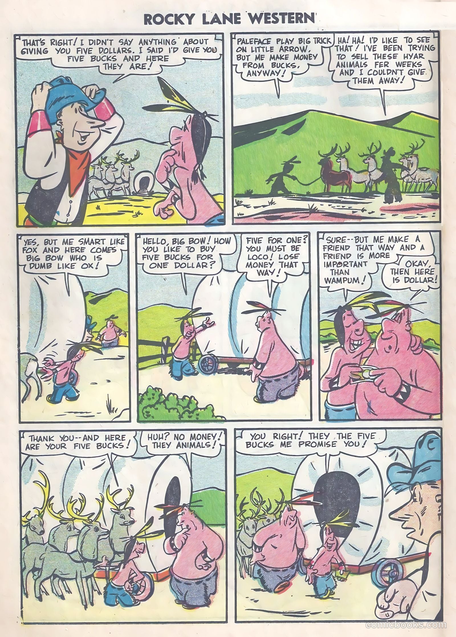 Rocky Lane Western #63 (1954) — page 16 of 37