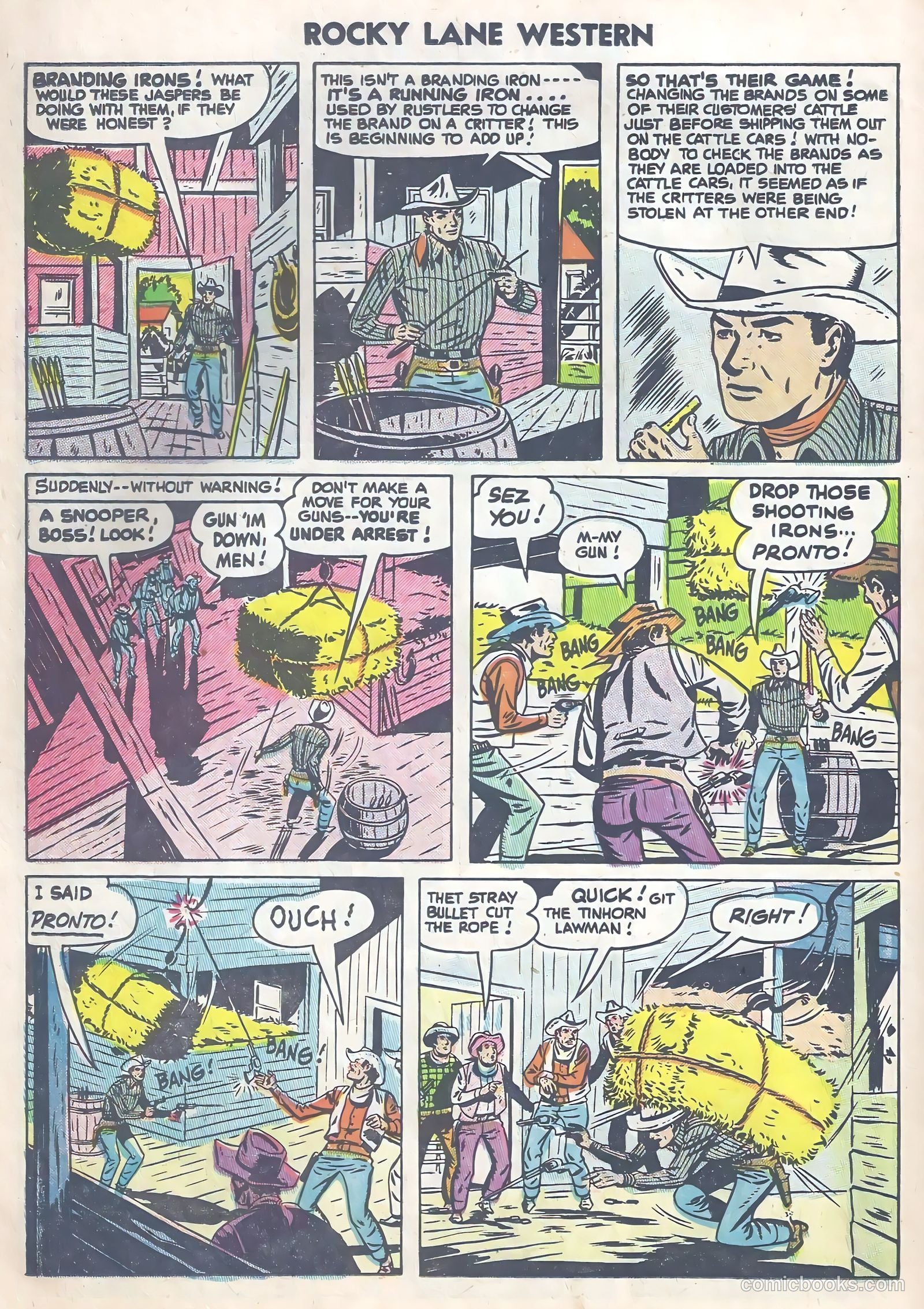 Rocky Lane Western #63 (1954) — page 22 of 37