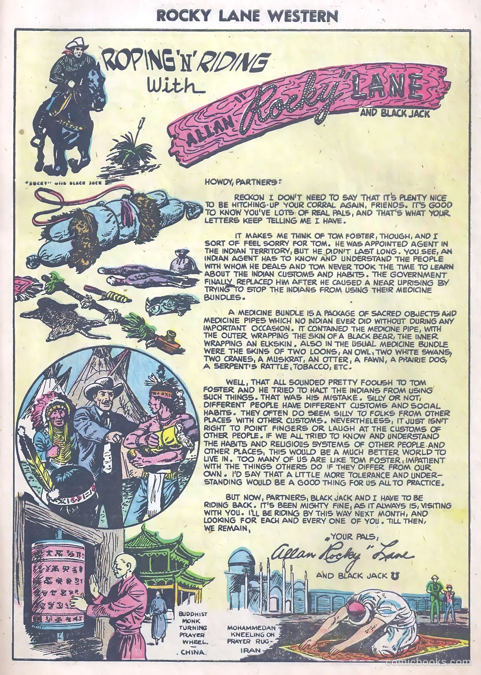 Rocky Lane Western #63 (1954) — page 27 of 37