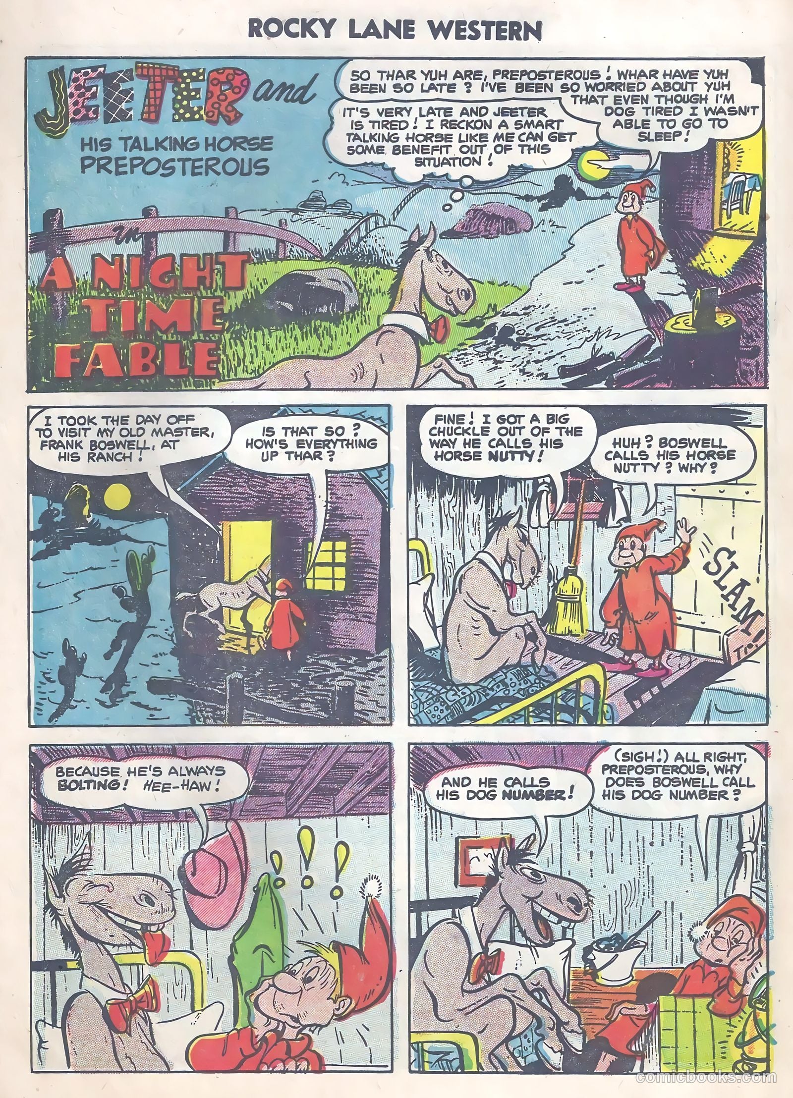 Rocky Lane Western #63 (1954) — page 28 of 37