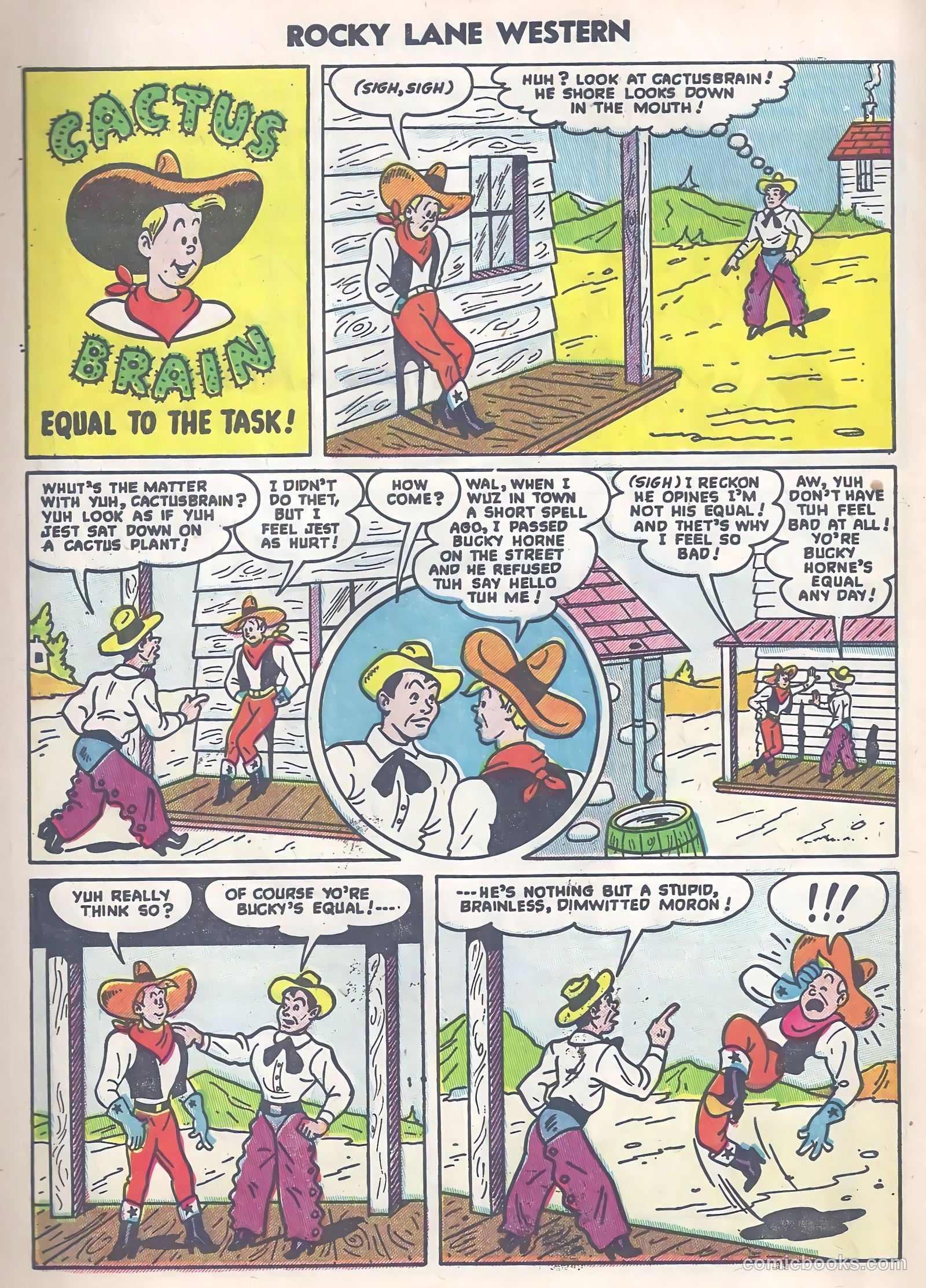 Rocky Lane Western #63 (1954) — page 32 of 37