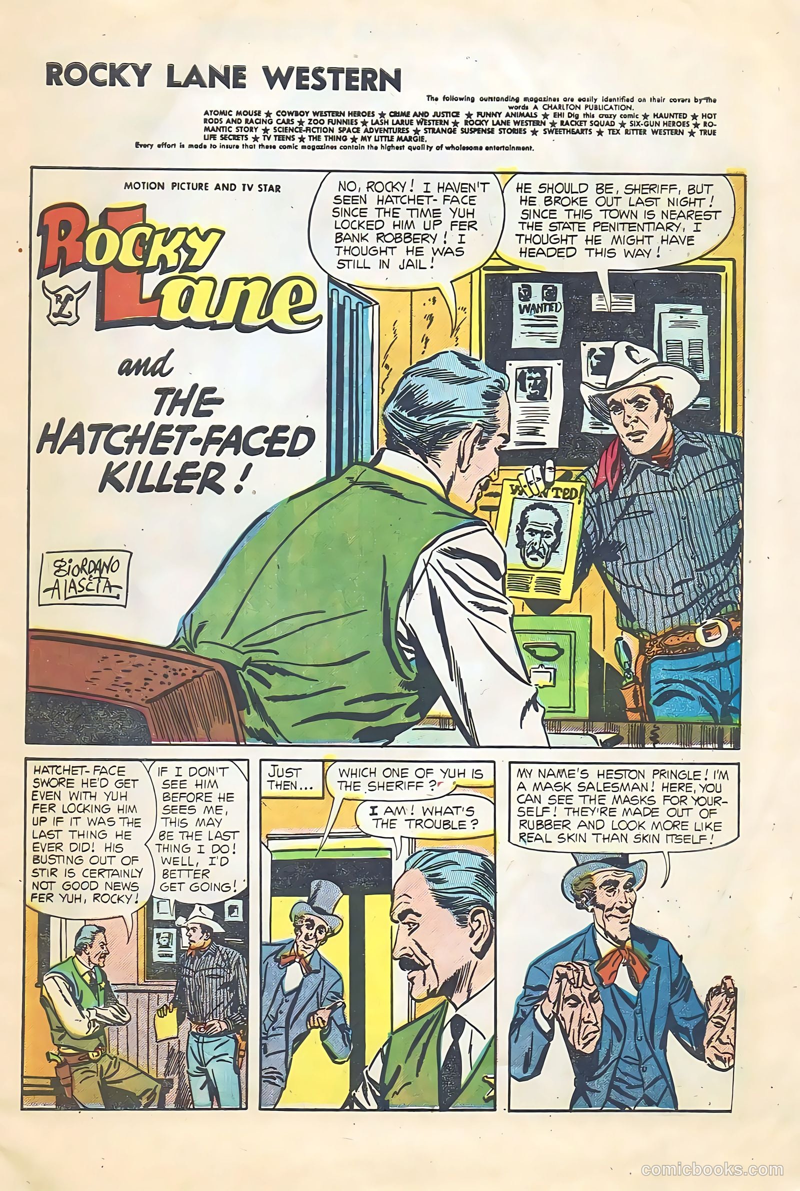 Rocky Lane Western #64 (1954) — page 3 of 36
