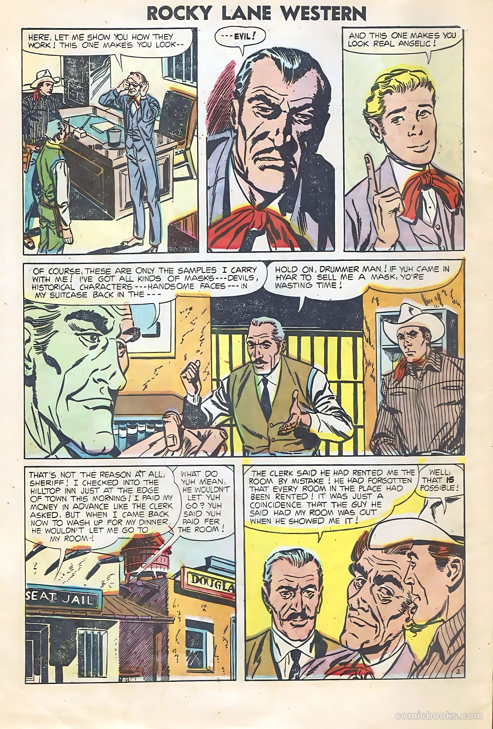 Rocky Lane Western #64 (1954) — page 4 of 36