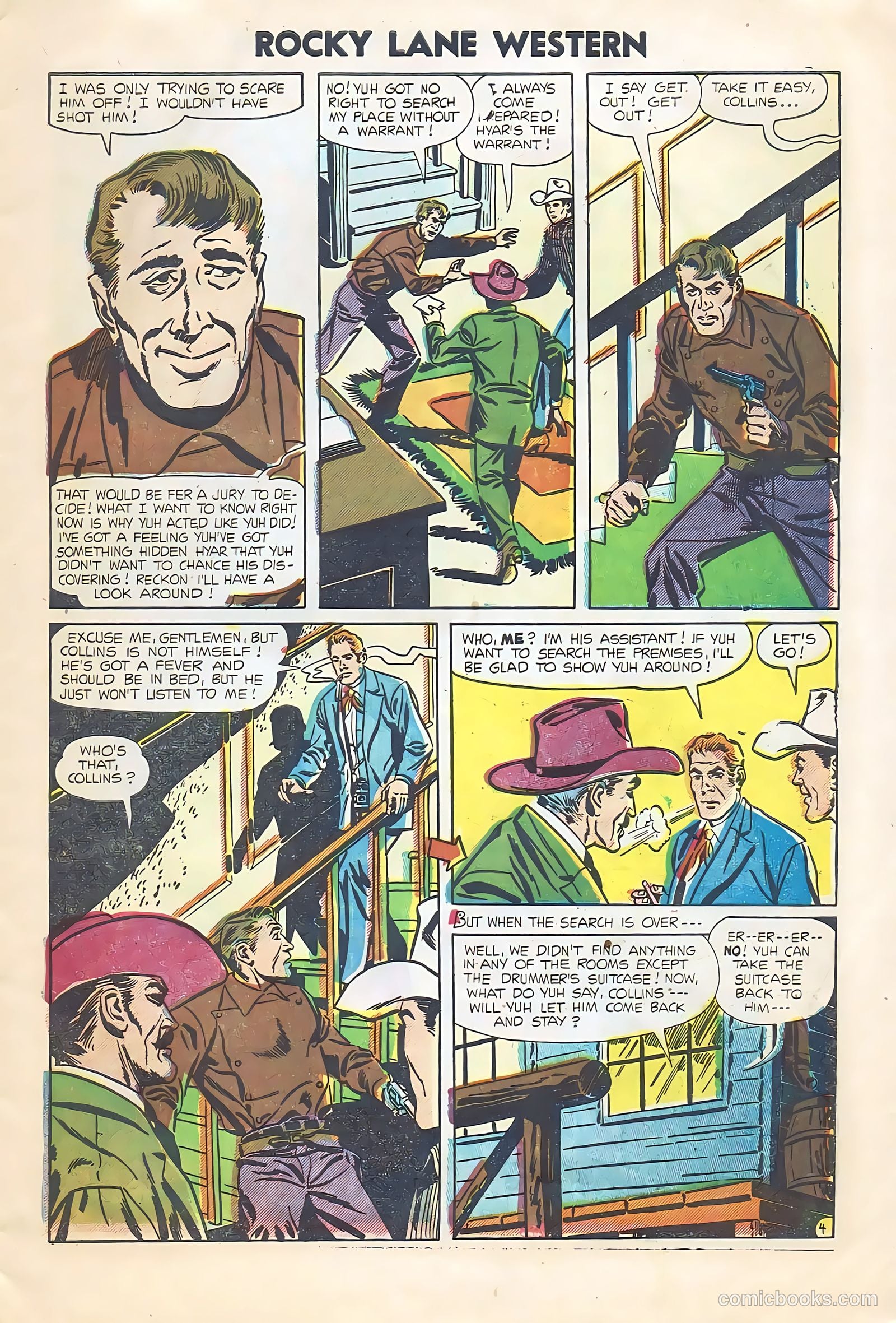 Rocky Lane Western #64 (1954) — page 7 of 36