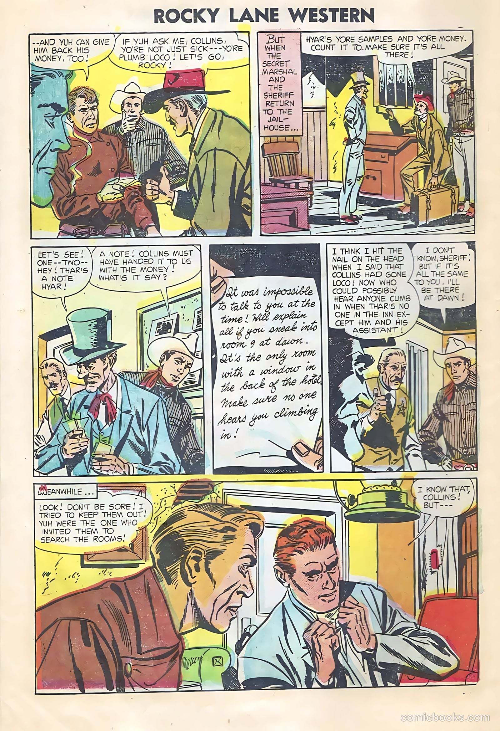 Rocky Lane Western #64 (1954) — page 8 of 36