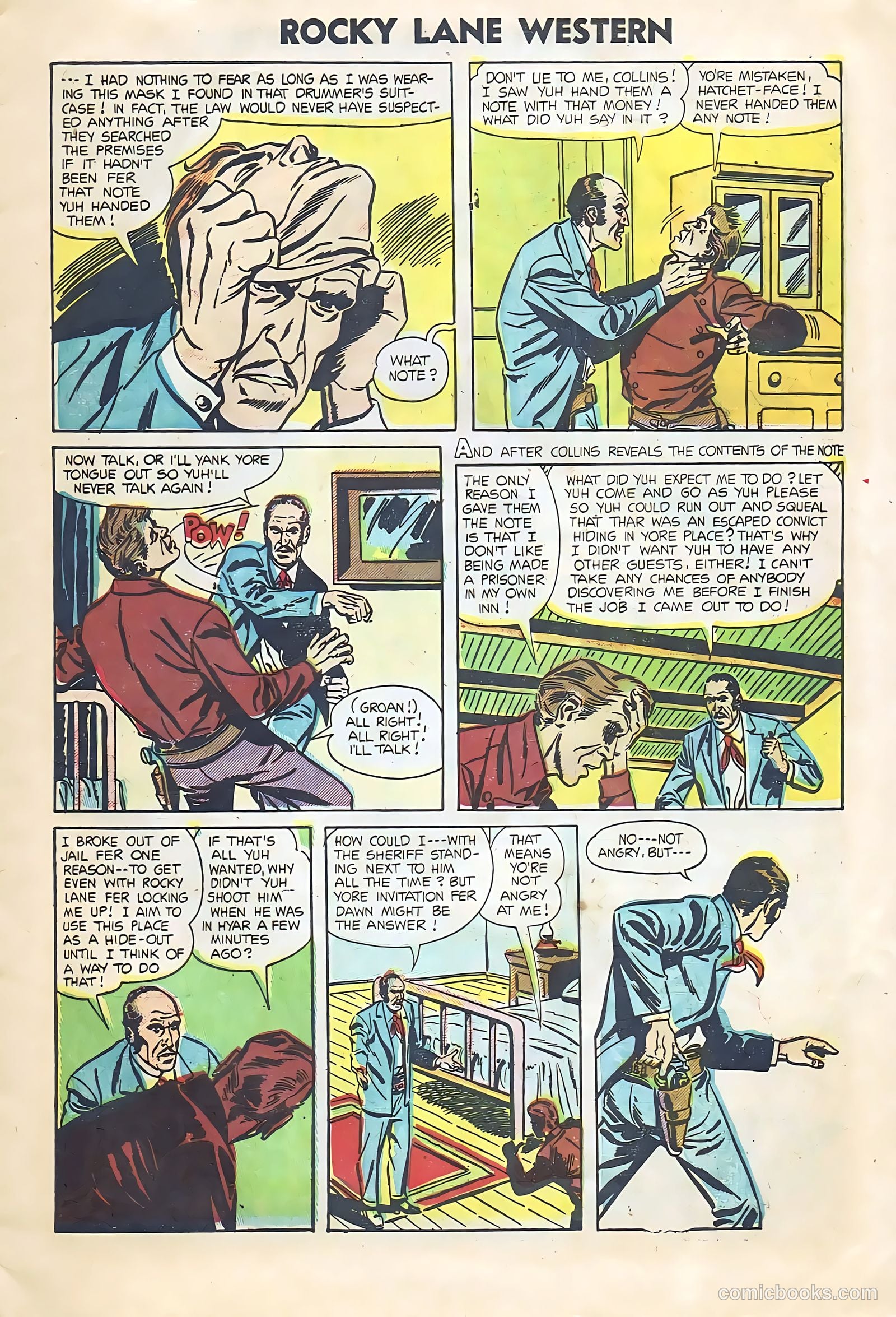 Rocky Lane Western #64 (1954) — page 9 of 36