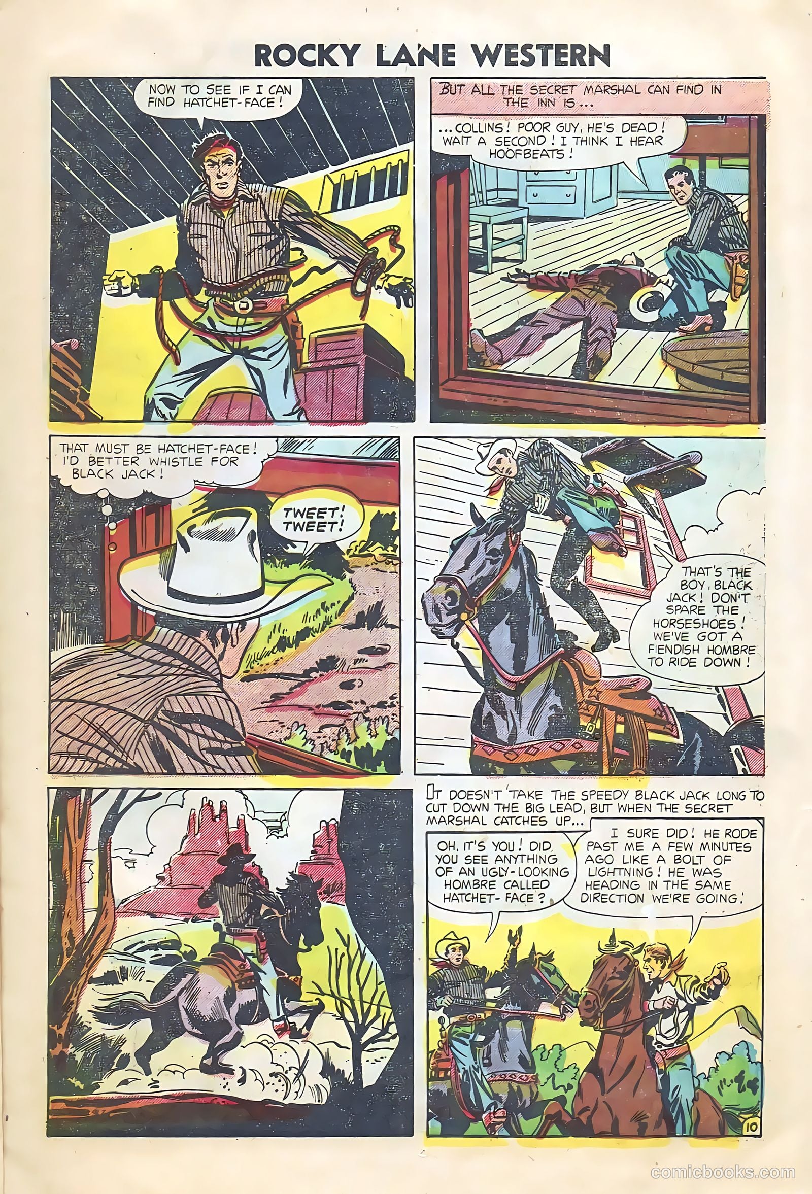Rocky Lane Western #64 (1954) — page 13 of 36