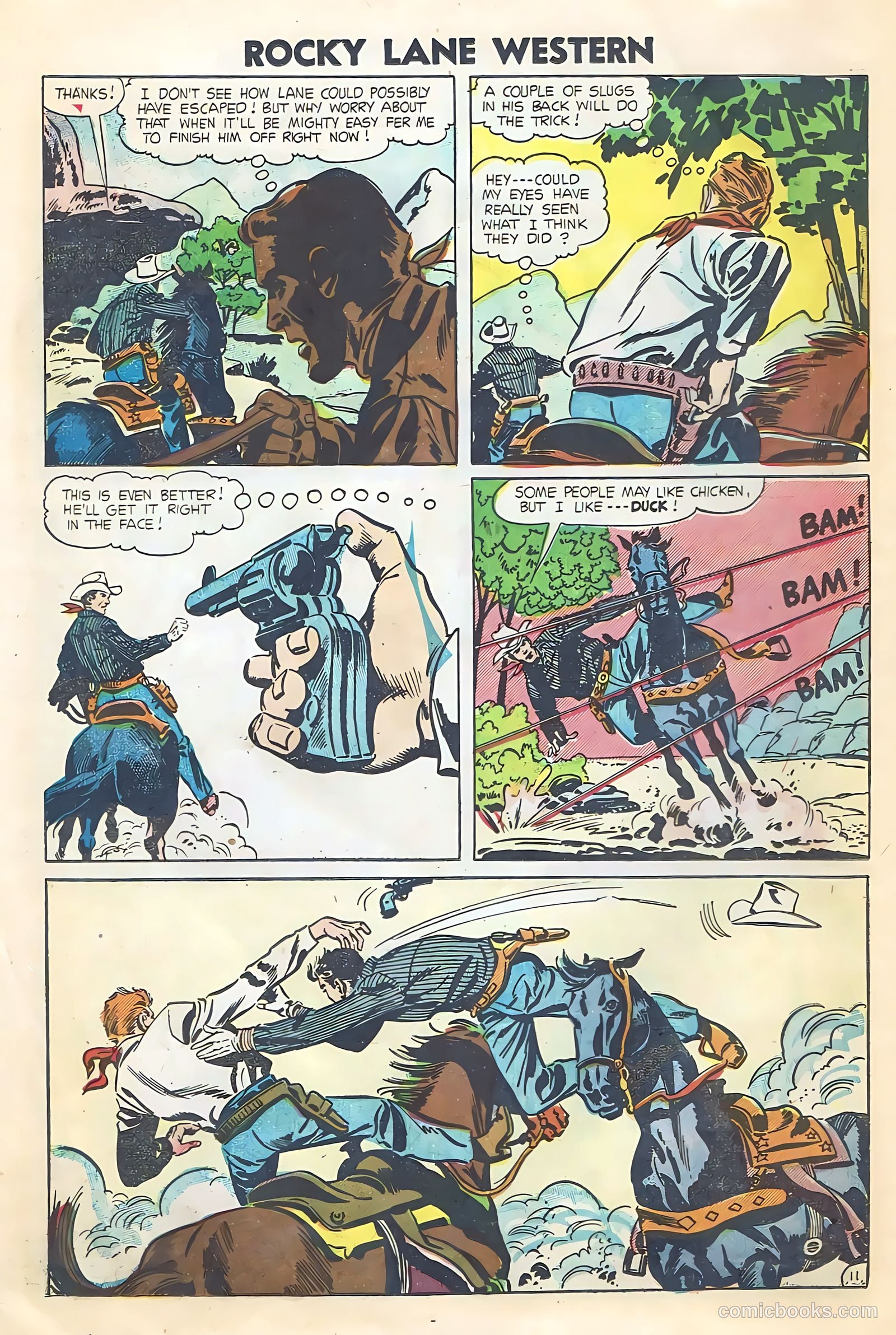 Rocky Lane Western #64 (1954) — page 14 of 36