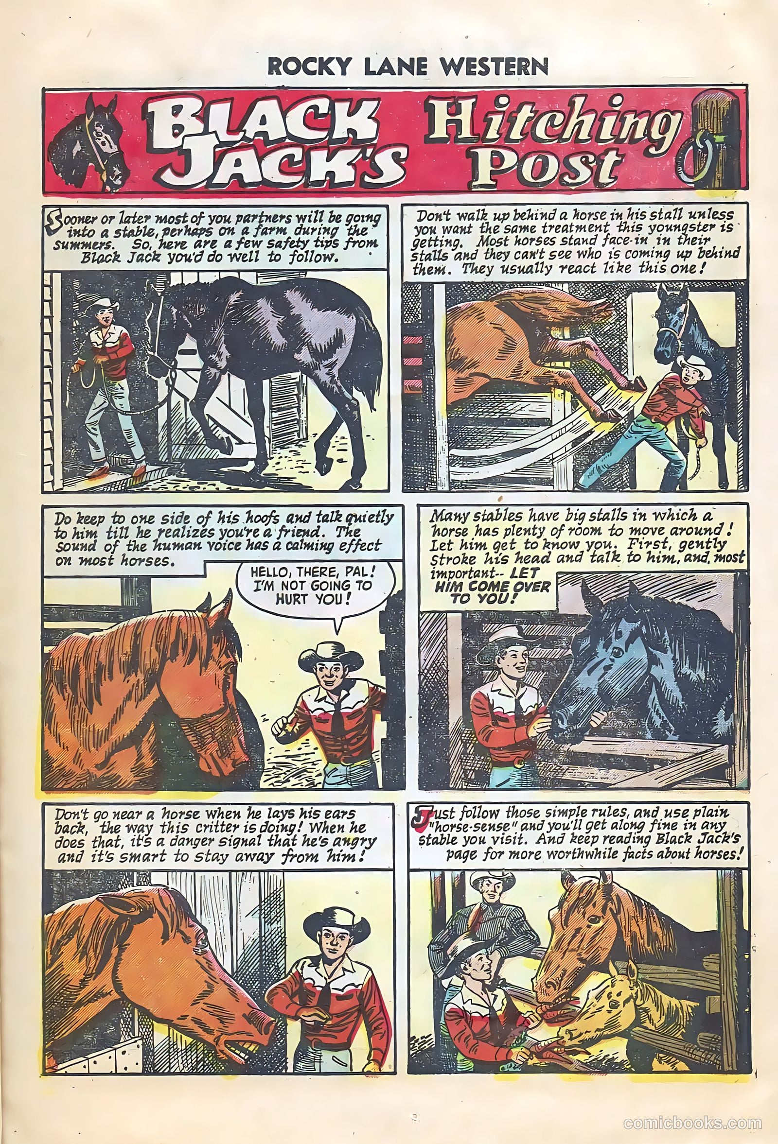Rocky Lane Western #64 (1954) — page 17 of 36