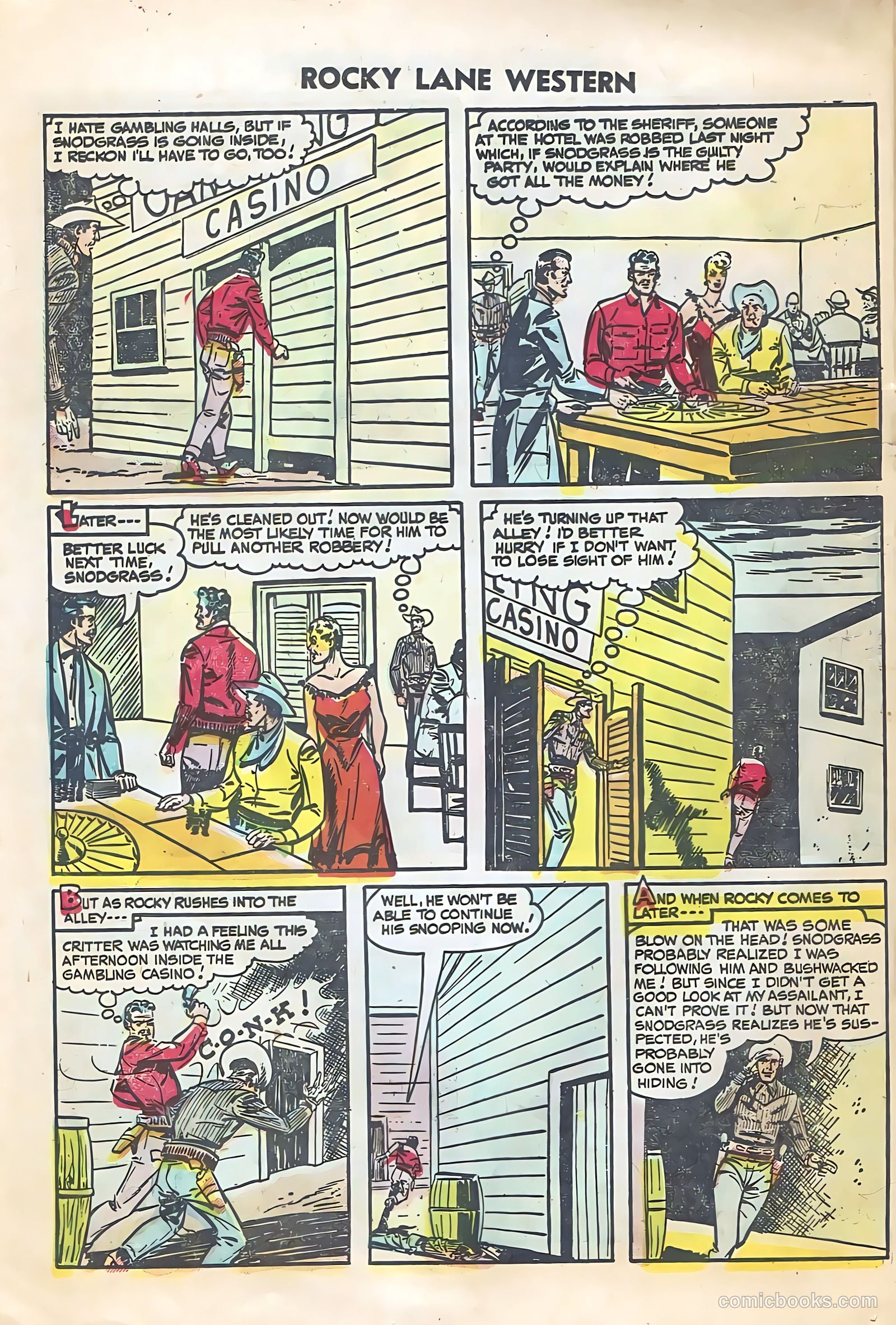 Rocky Lane Western #64 (1954) — page 20 of 36