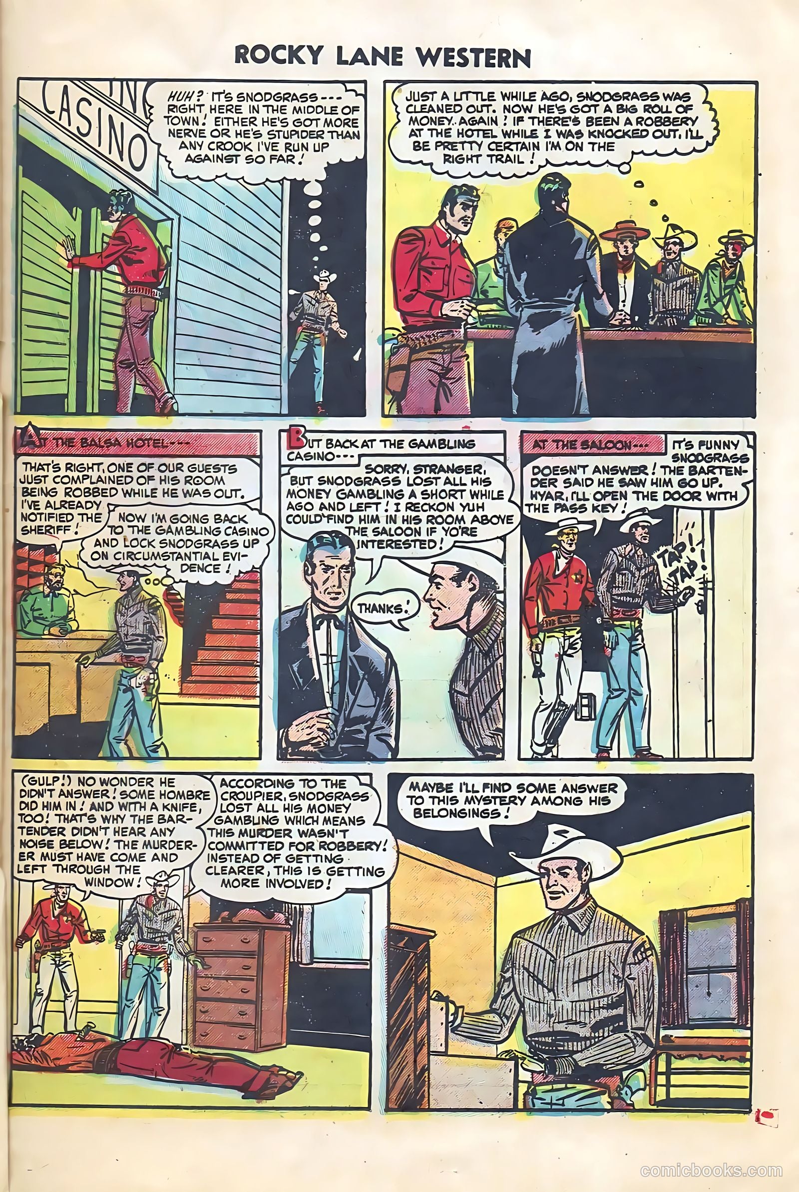 Rocky Lane Western #64 (1954) — page 21 of 36