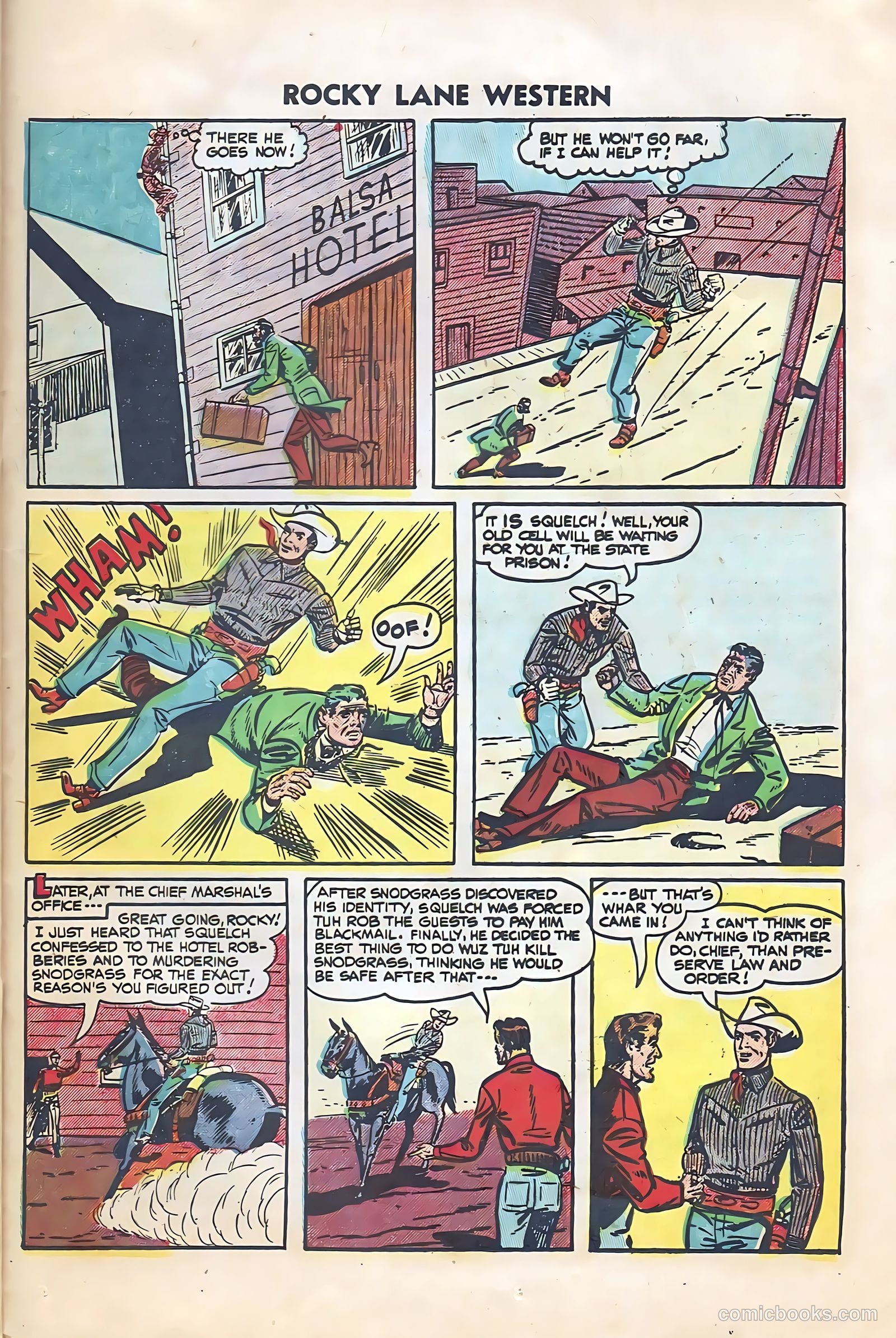 Rocky Lane Western #64 (1954) — page 25 of 36