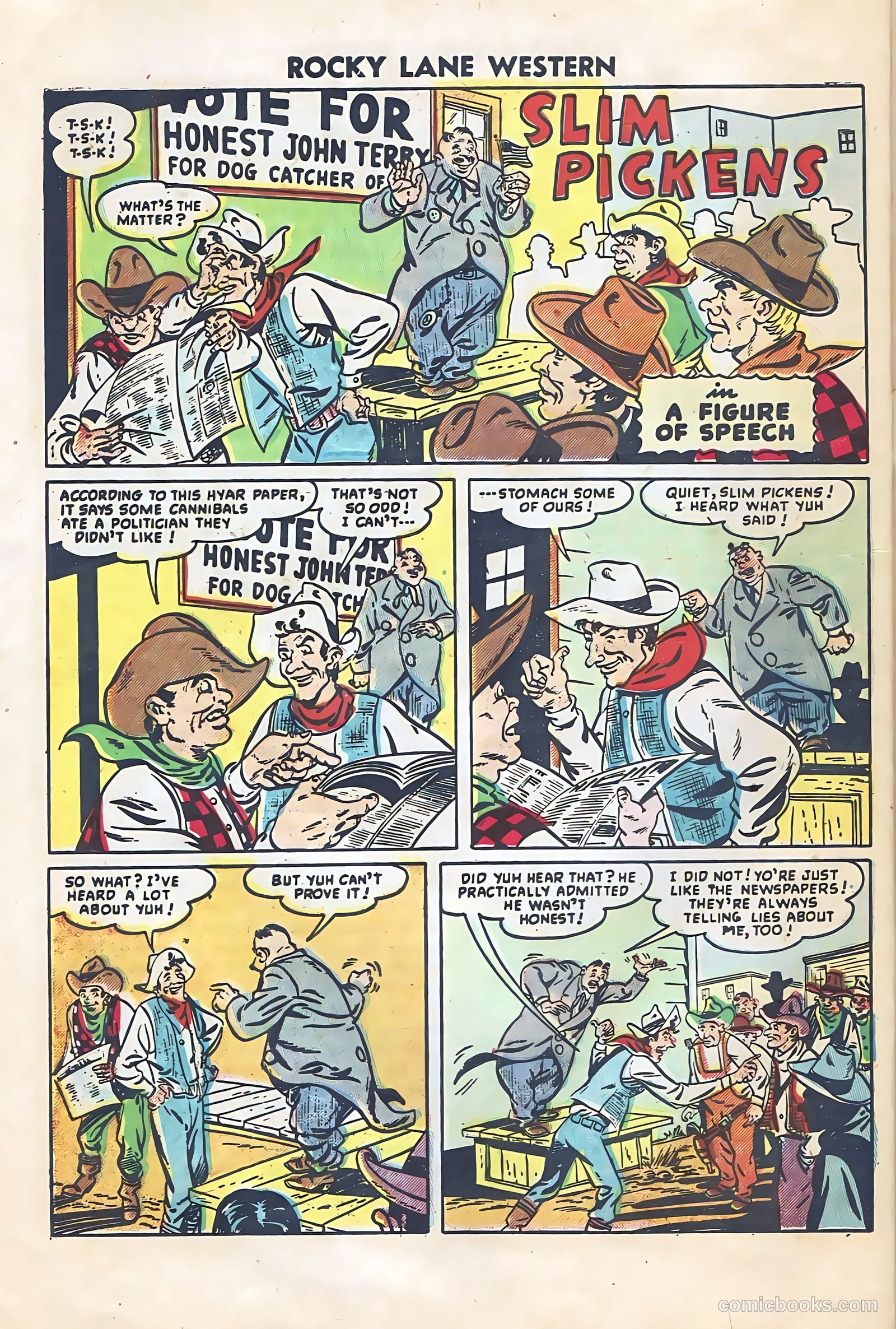 Rocky Lane Western #64 (1954) — page 28 of 36