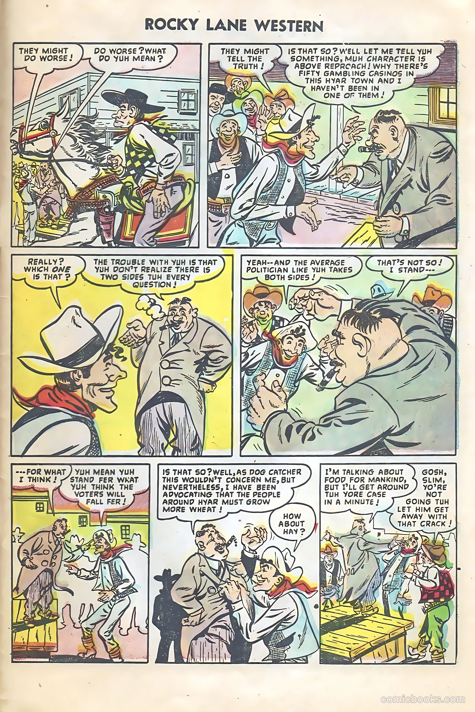 Rocky Lane Western #64 (1954) — page 29 of 36